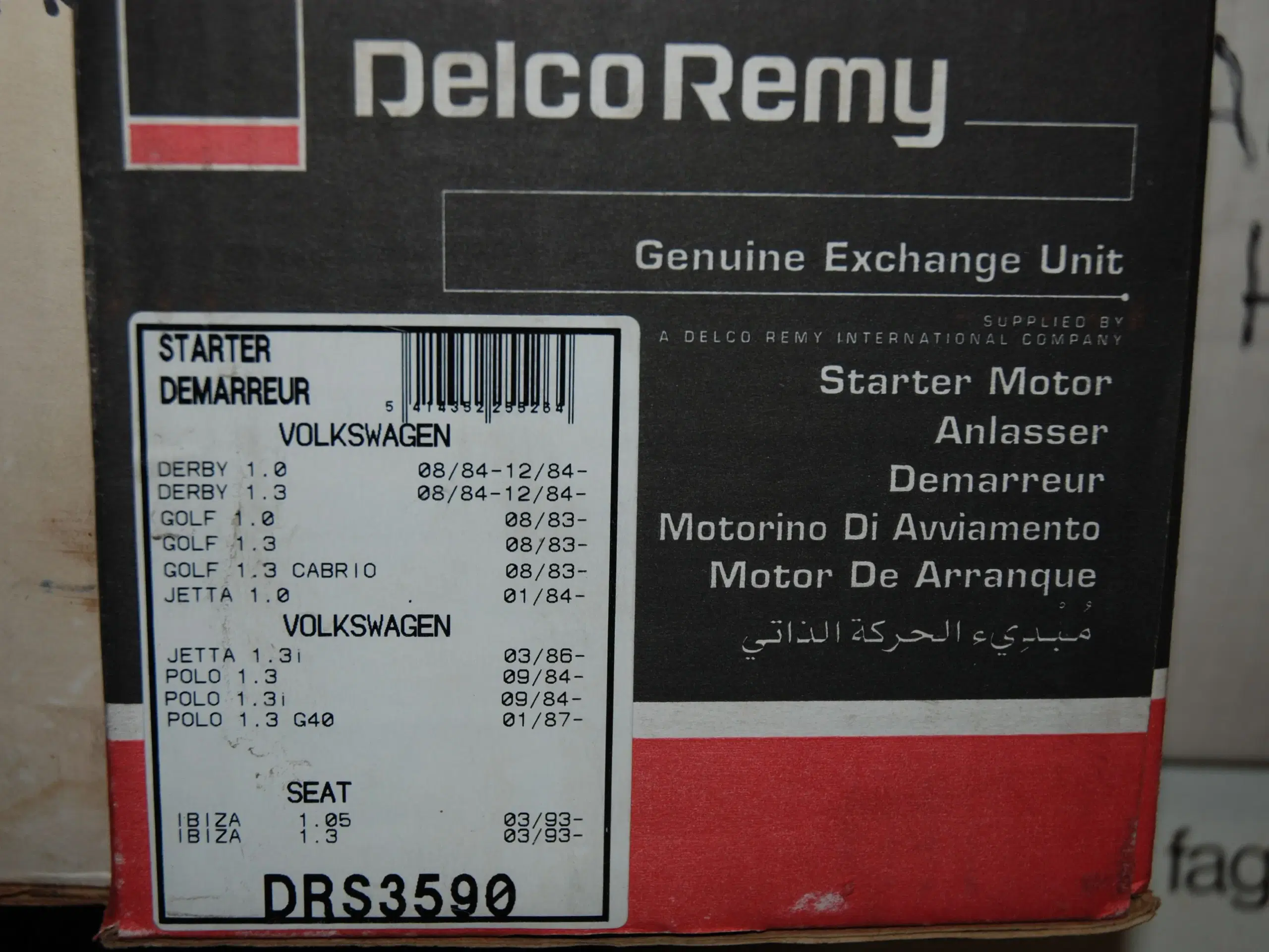 STARTER SEAT IBIZA Delco Remy