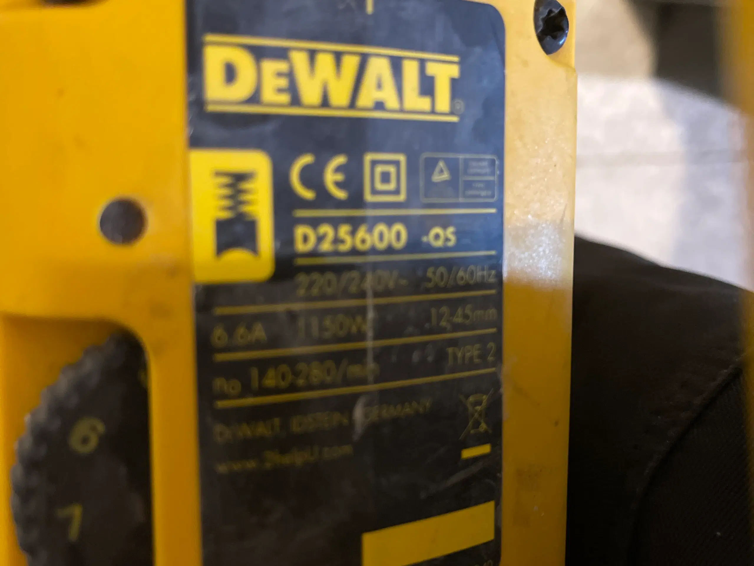 DeWalt nedbrydningshammer