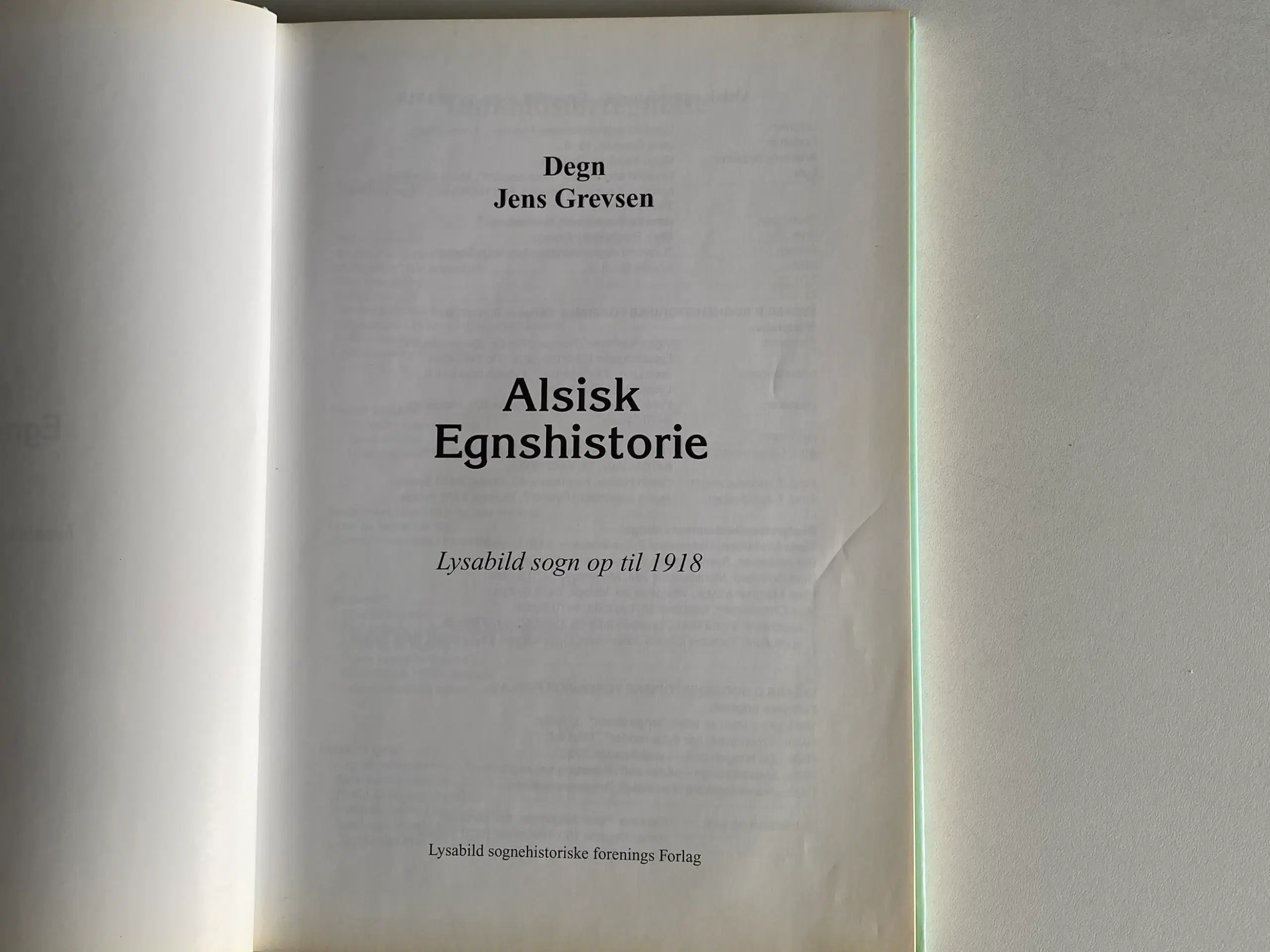 Alsisk Egnshistorie