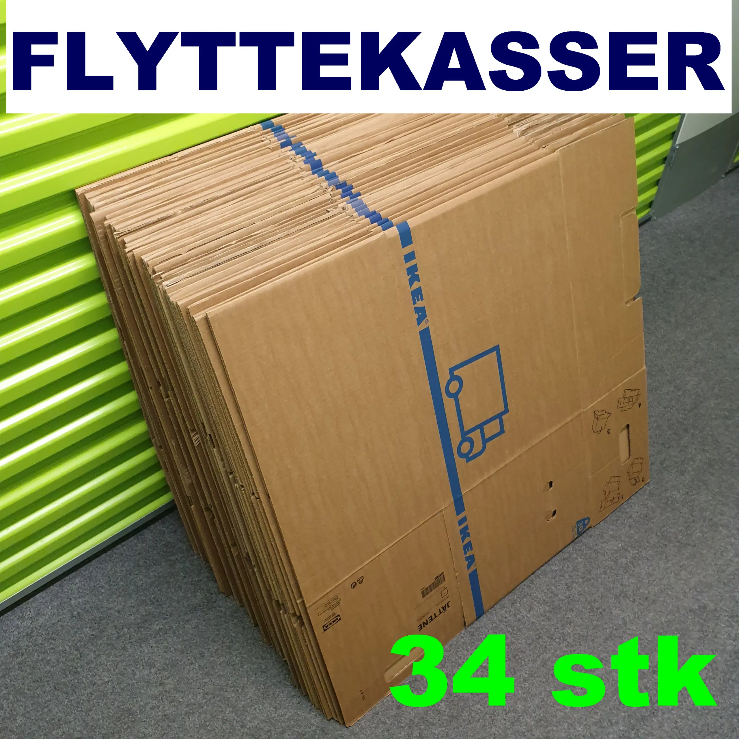 34 Flyttekasser 758L / 30KG Moving Boxes