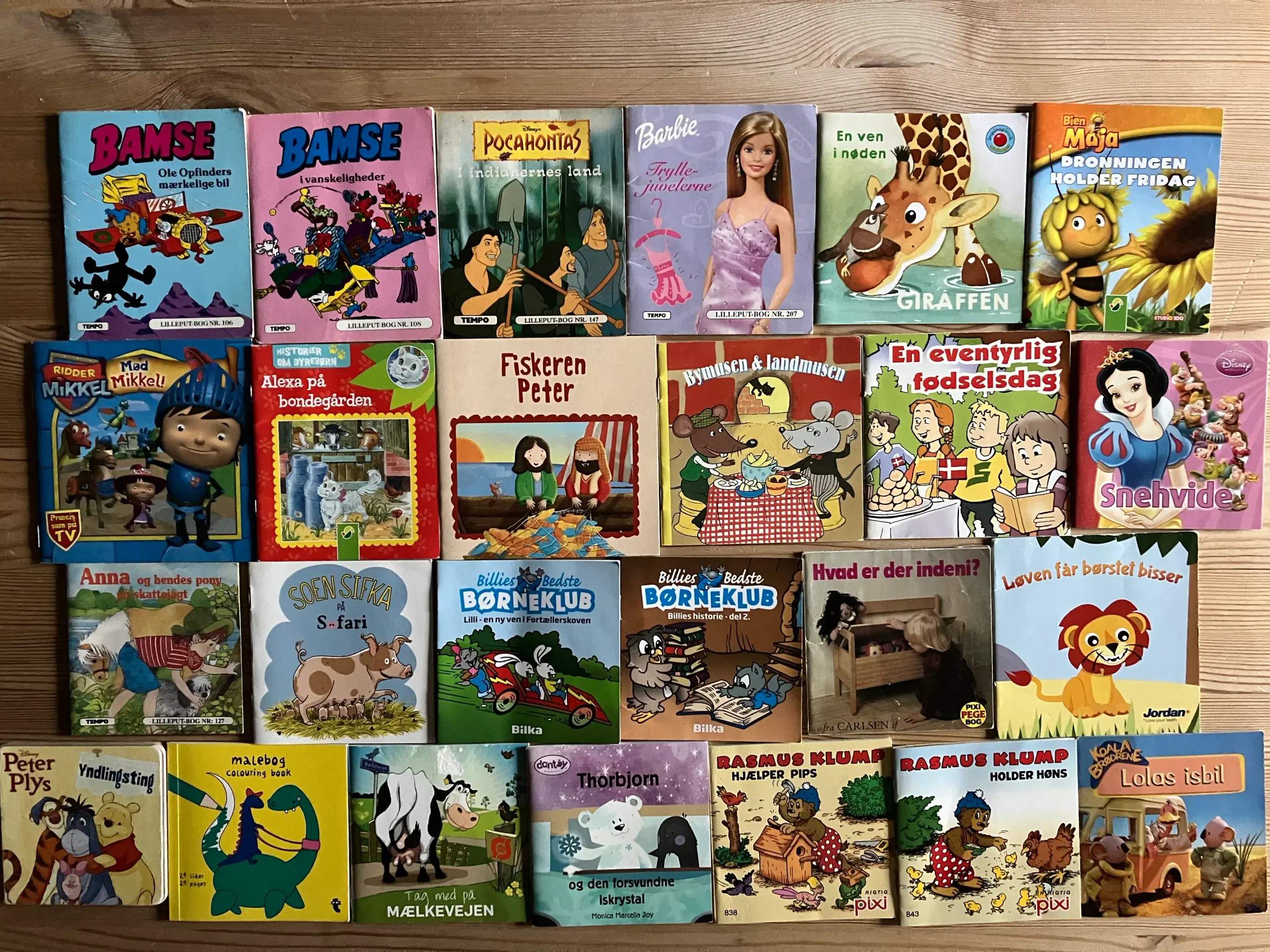 25 små børnebøger Lilleput Disney mfl