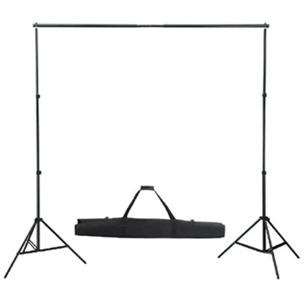 Studiosæt med hvid fotobaggrund og lamper 600 x 300 cm