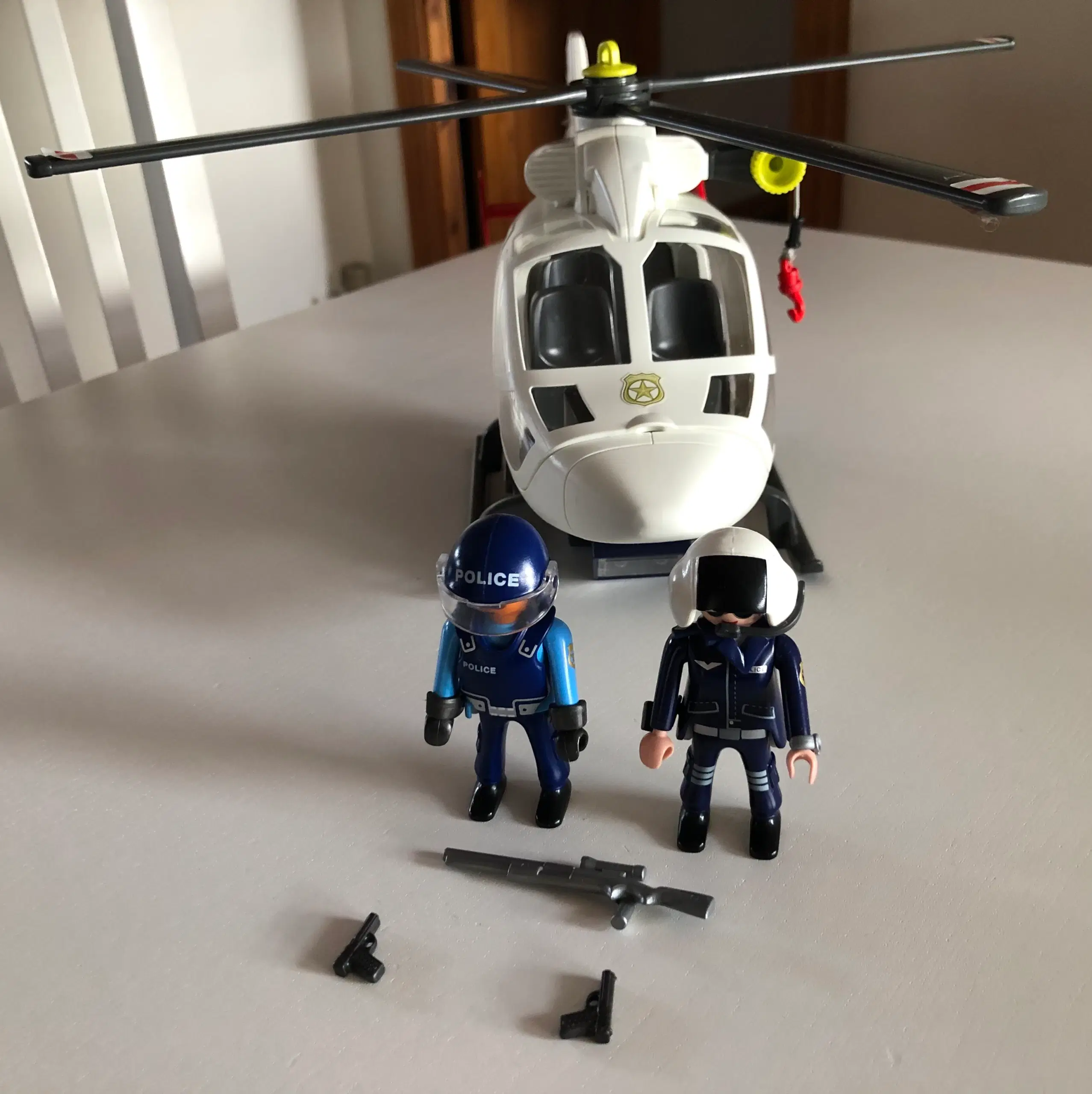 Playmobil: Politiets helikopter med Led-lys