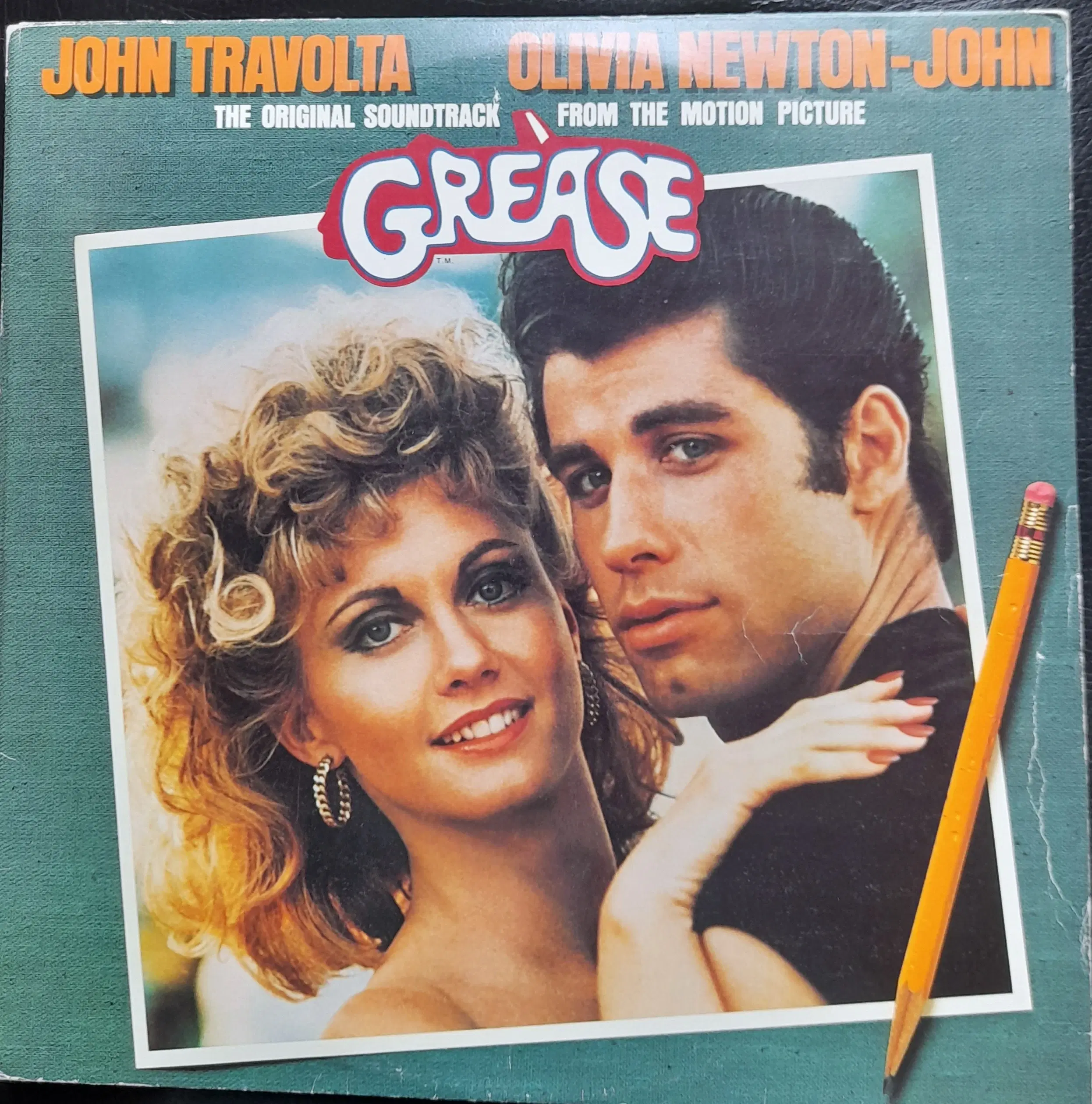 JOHN TRAVOLTA  OLIVIA NEWTON-JOHN GREASE 2LP'er!