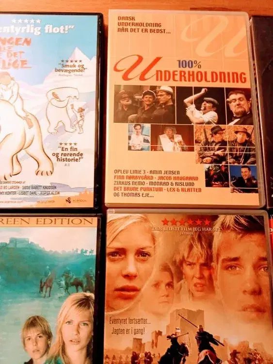 12 danske børne/ungdomsfilm påDVD