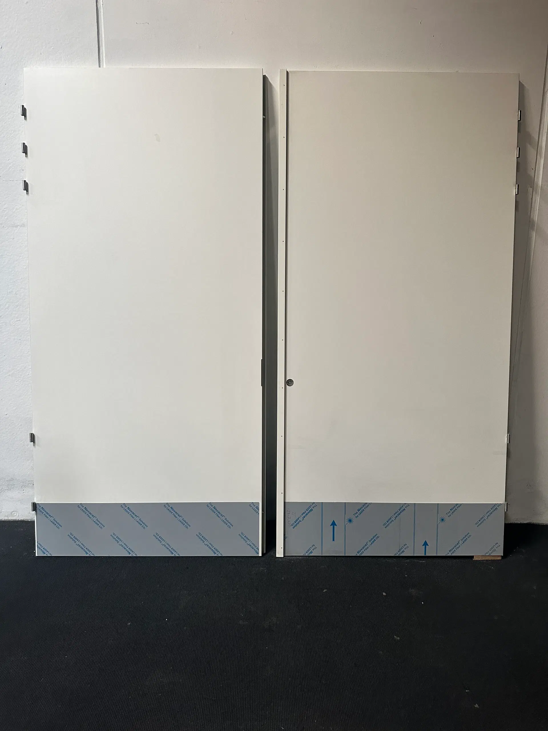 Nordicdoor massiv indvendig dobbelt dør db25 melamin 2520x2633mm hvid