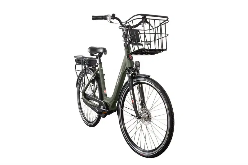 Lindebjerg 28'' Elcykel Shopper Deluxe - Mat Grøn