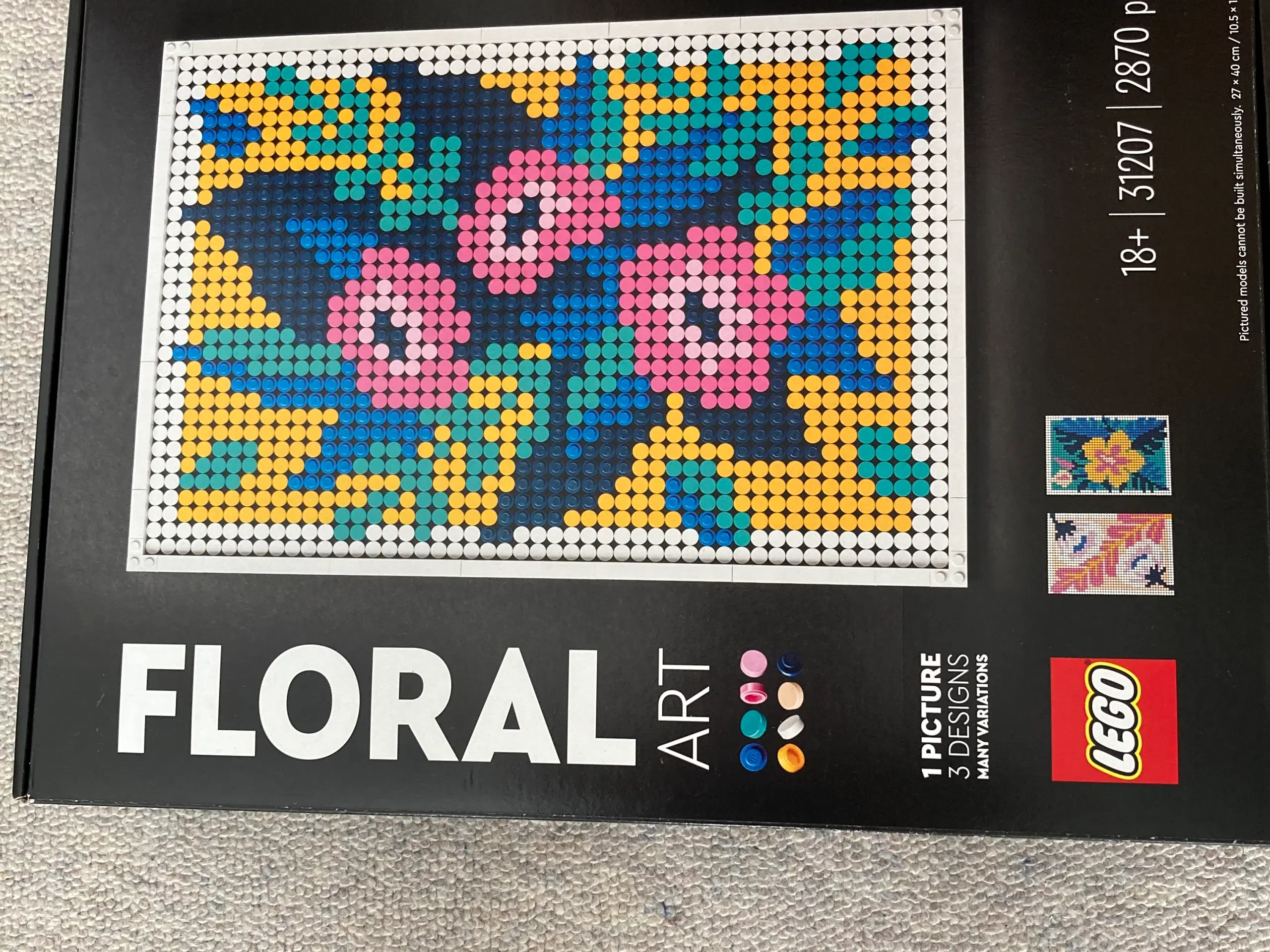 Floral Lego billede