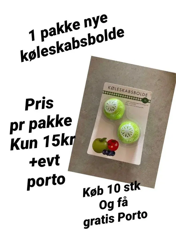 Nye køleskabsbolde