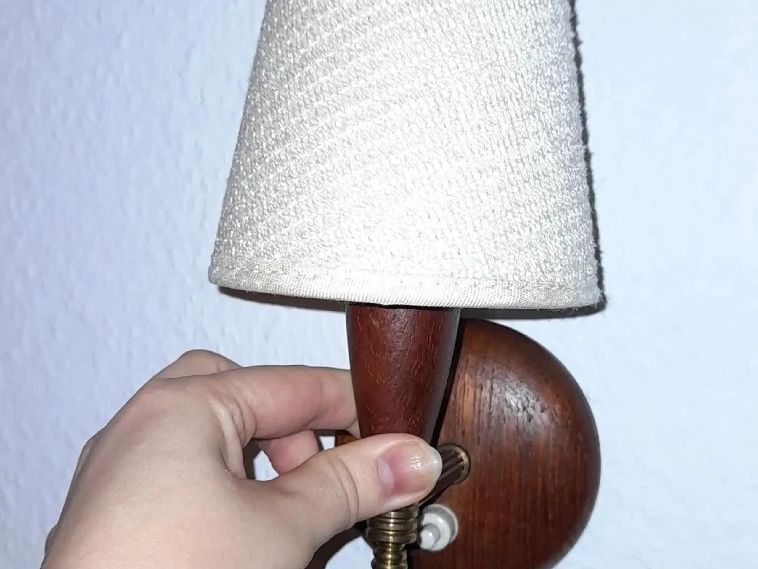 Teak sengebordslamper