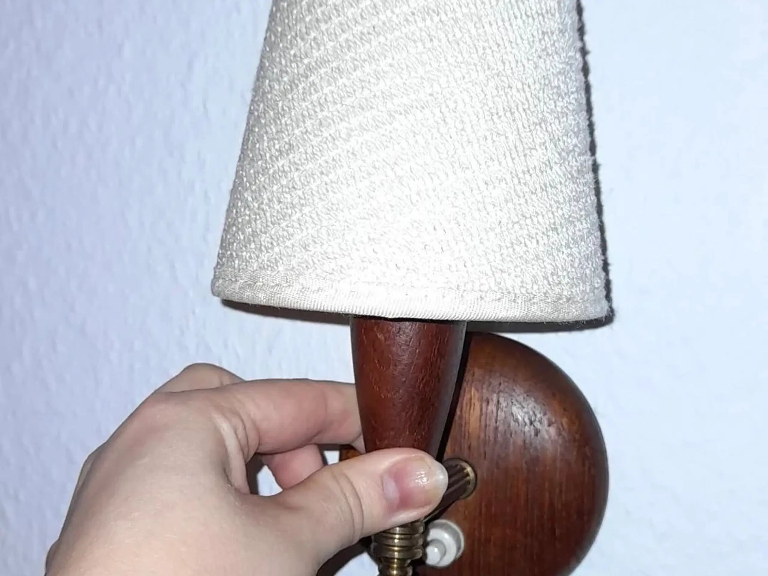 Teak sengebordslamper