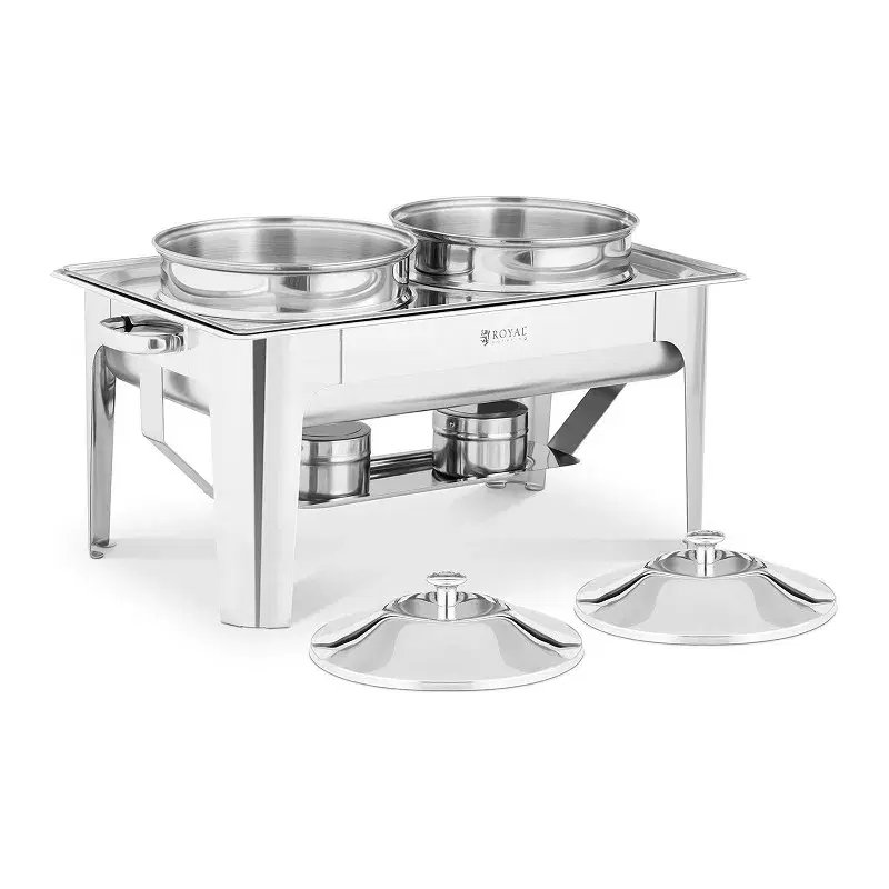 Chafing dish – rund – 2 x 45 l – Royal Catering