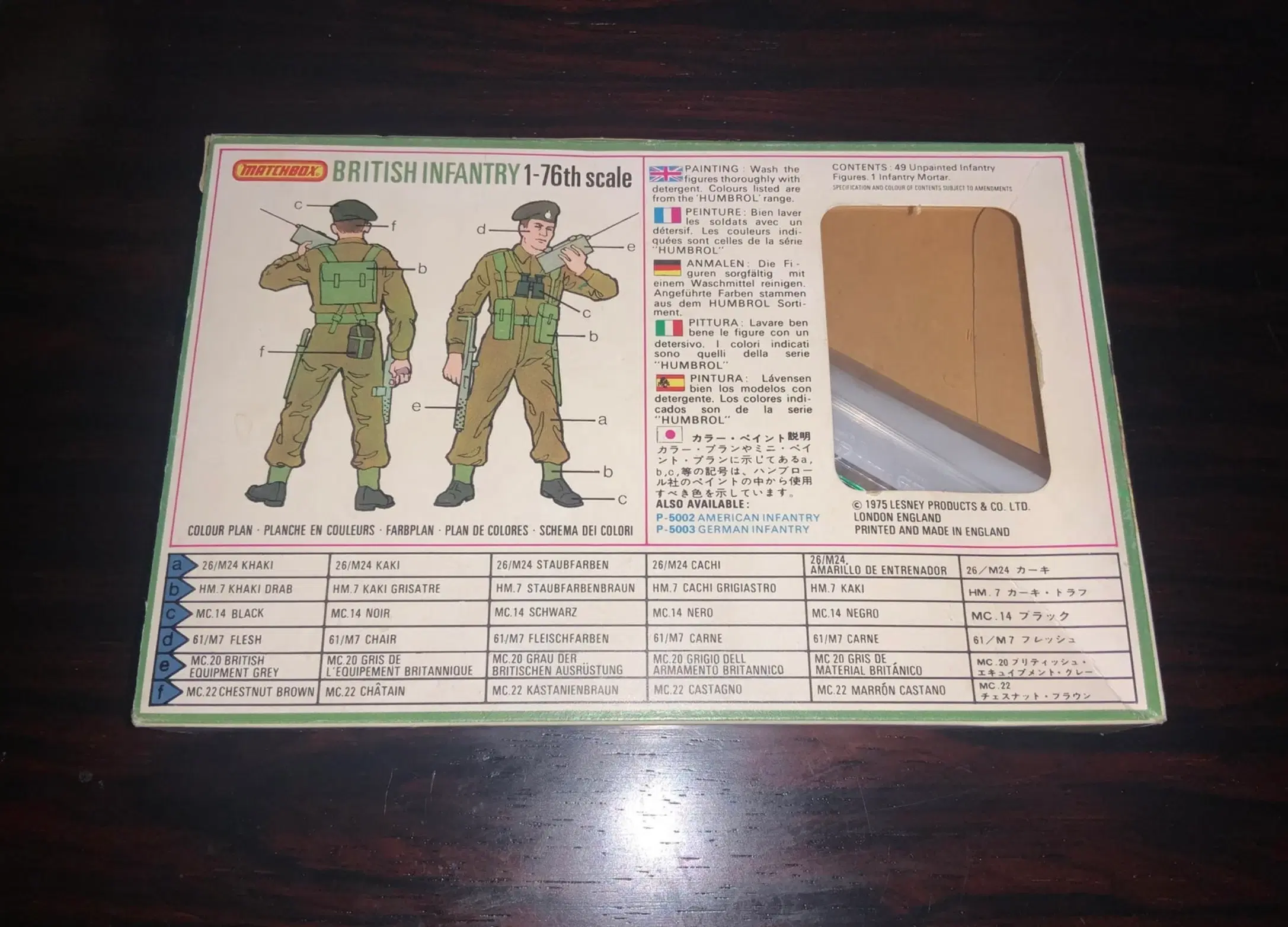 Matchbox British Infantry legetøjssoldater