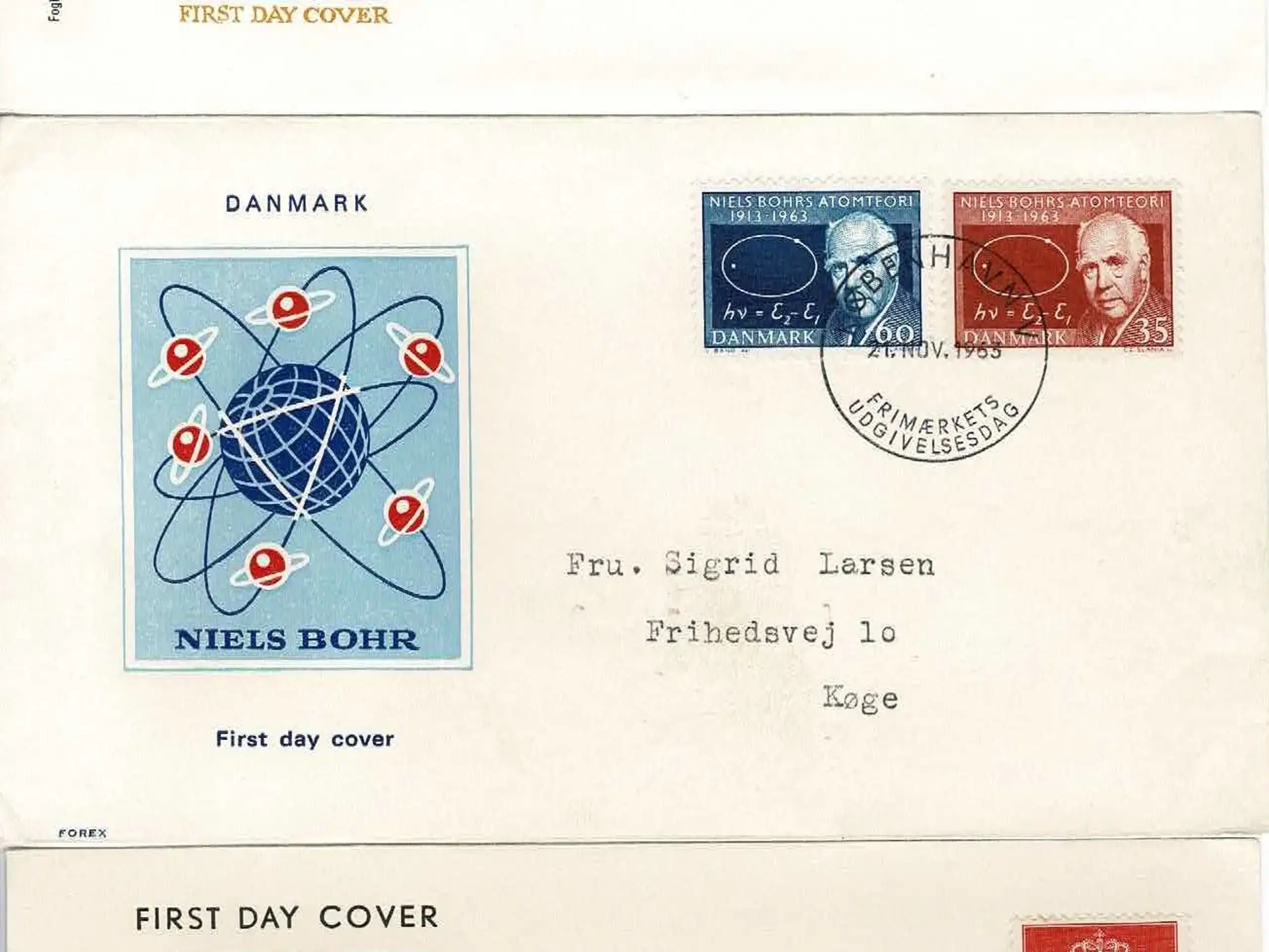 Danmark 1960-65 3 Førstedagskuverter