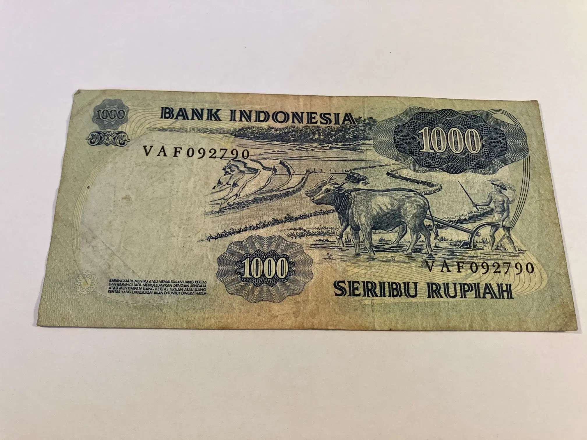 1000 Rupiah Indonesia 1975