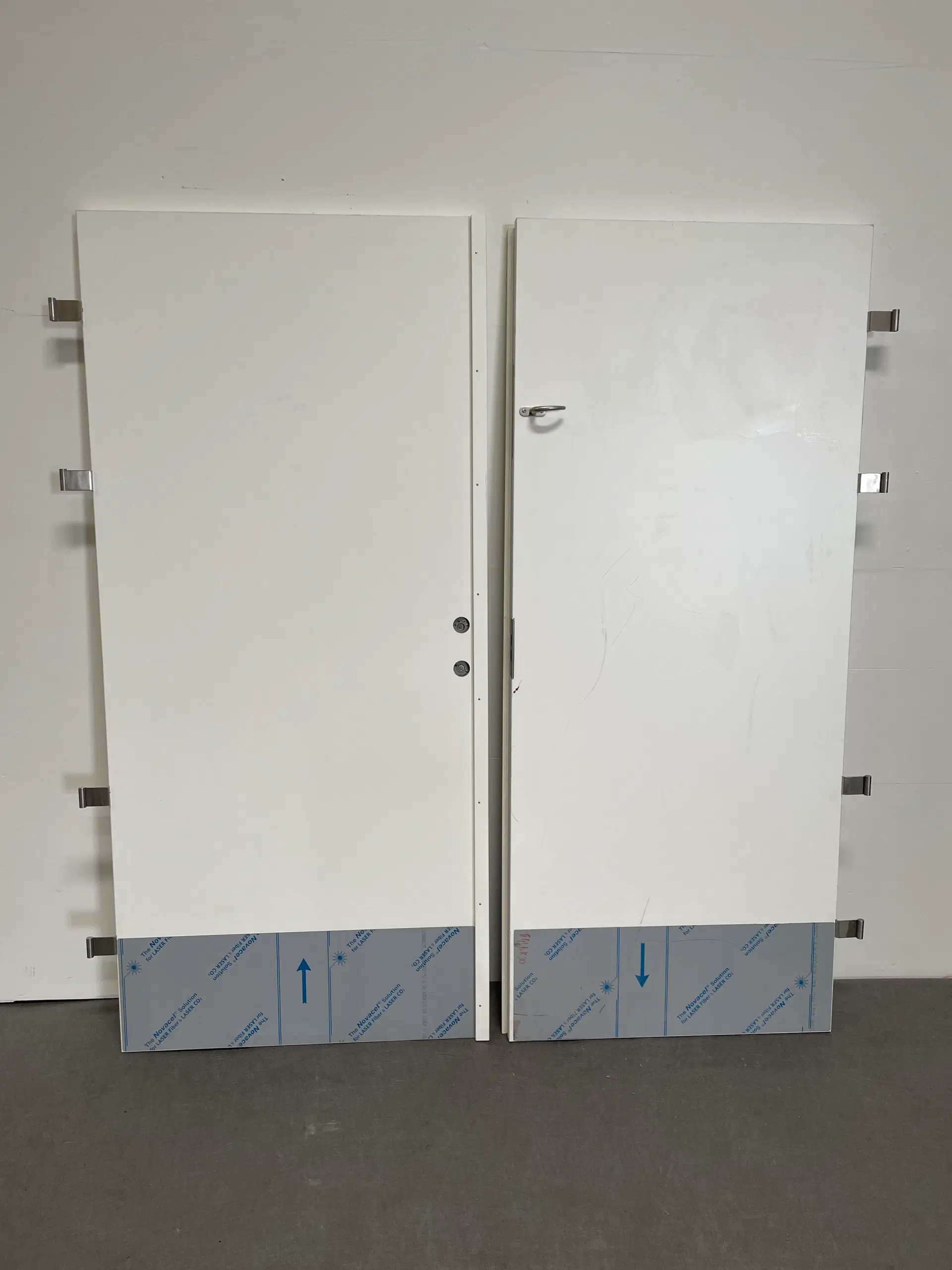 Nordicdoor massiv indvendig dobbelt dør bd30 melamin 1784x2052mm hvid