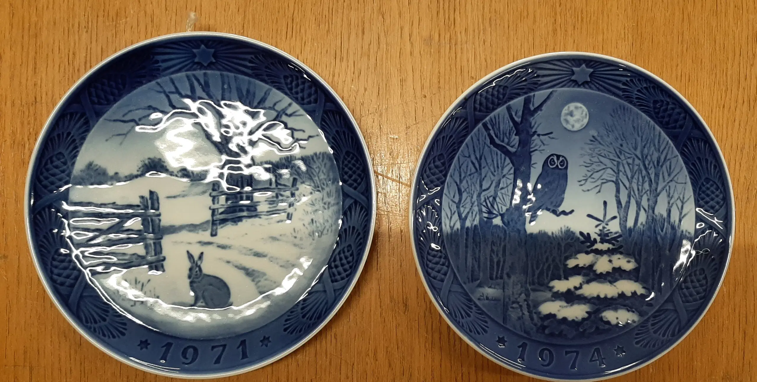 Royal Copenhagen - juleplatter 1969 - 1976