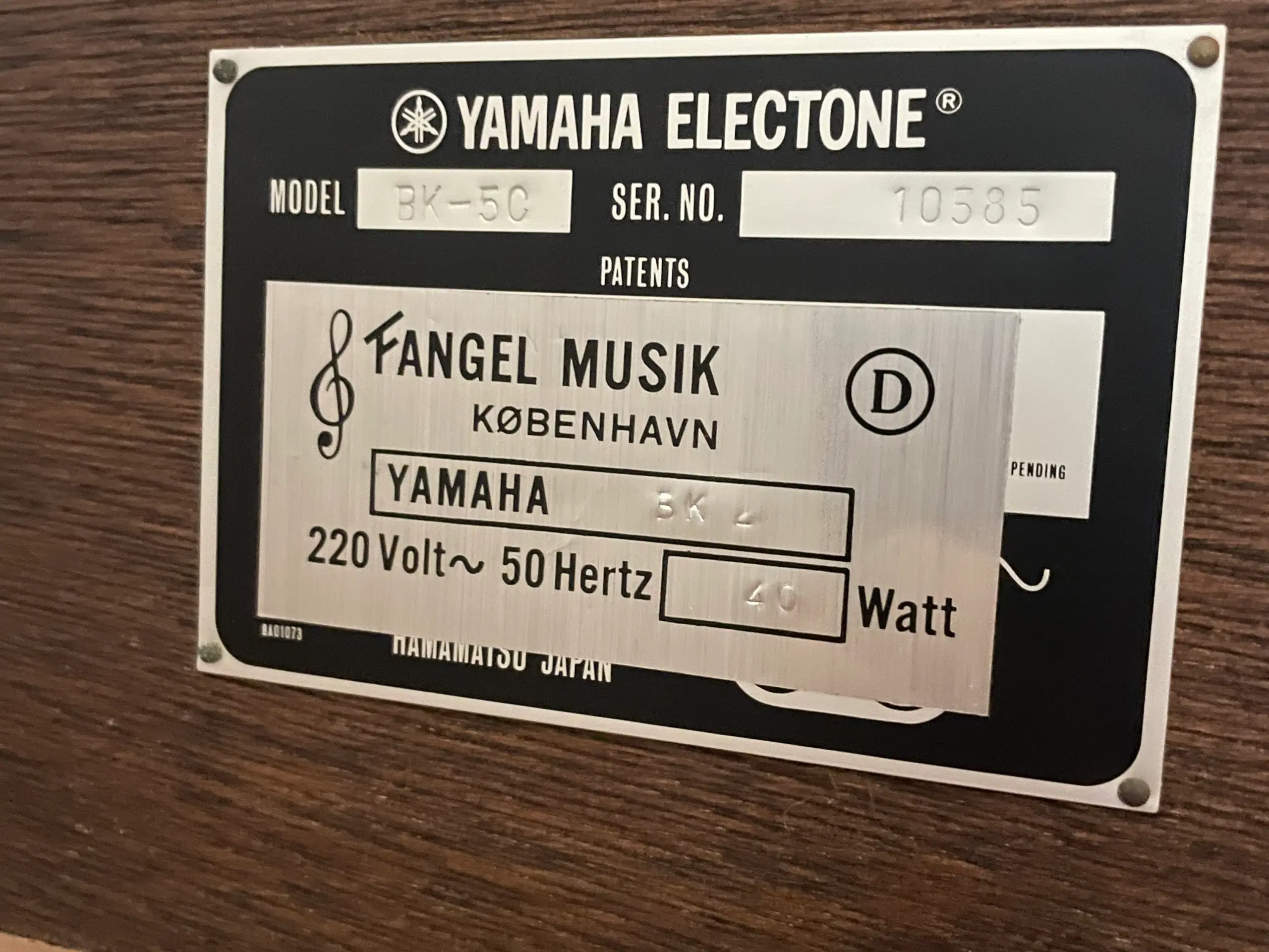 Yamaha 1976 El-orgel