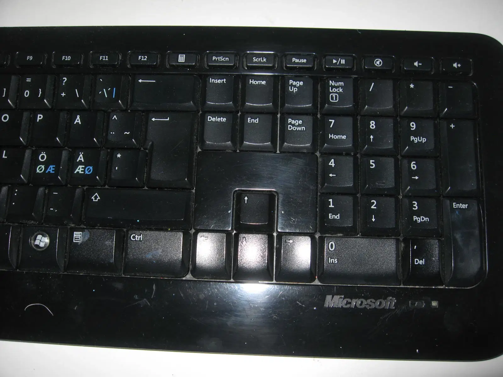 Microsoft tastatur og mus sæt