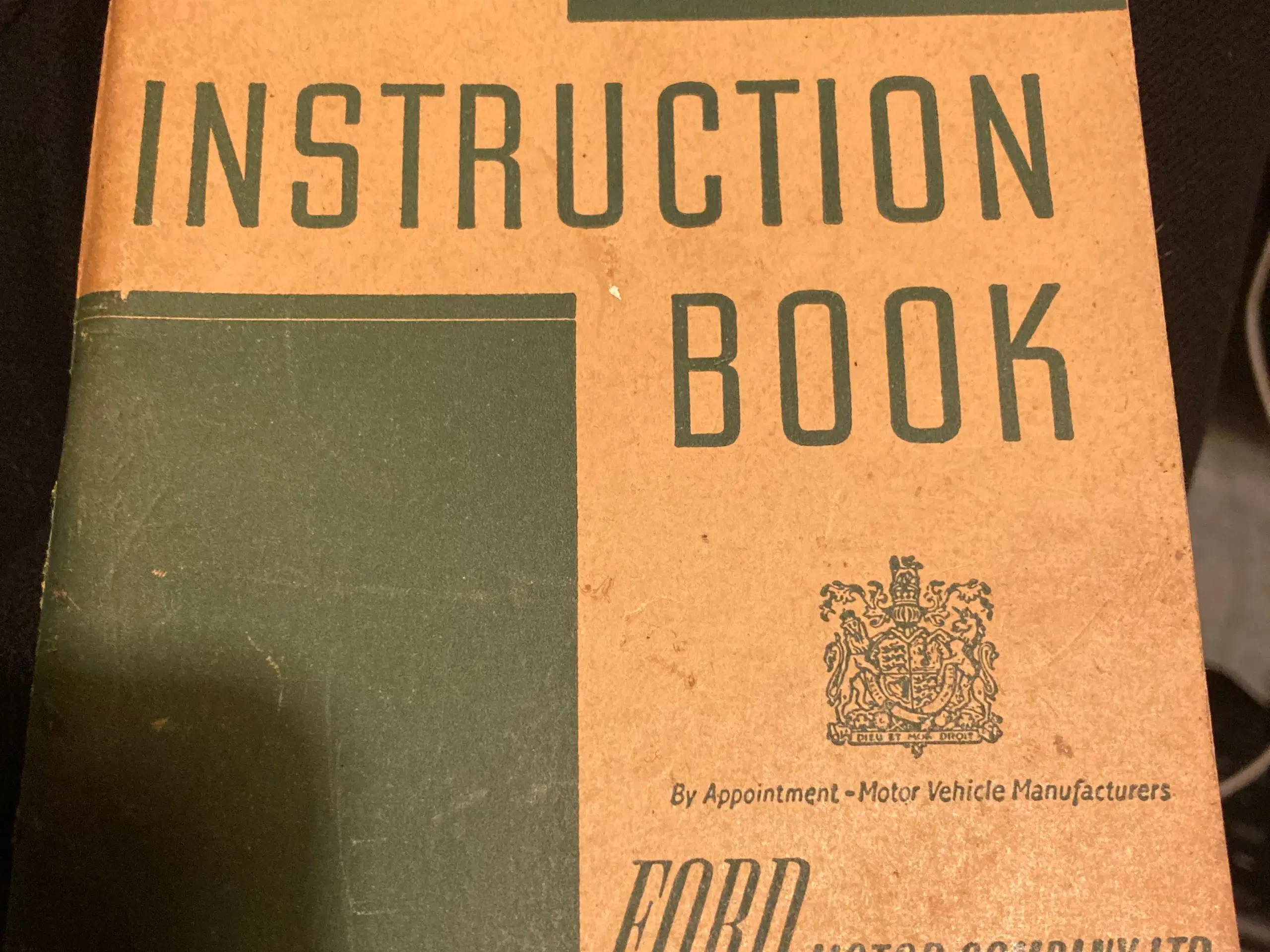 Ford Fordson Van instruction book