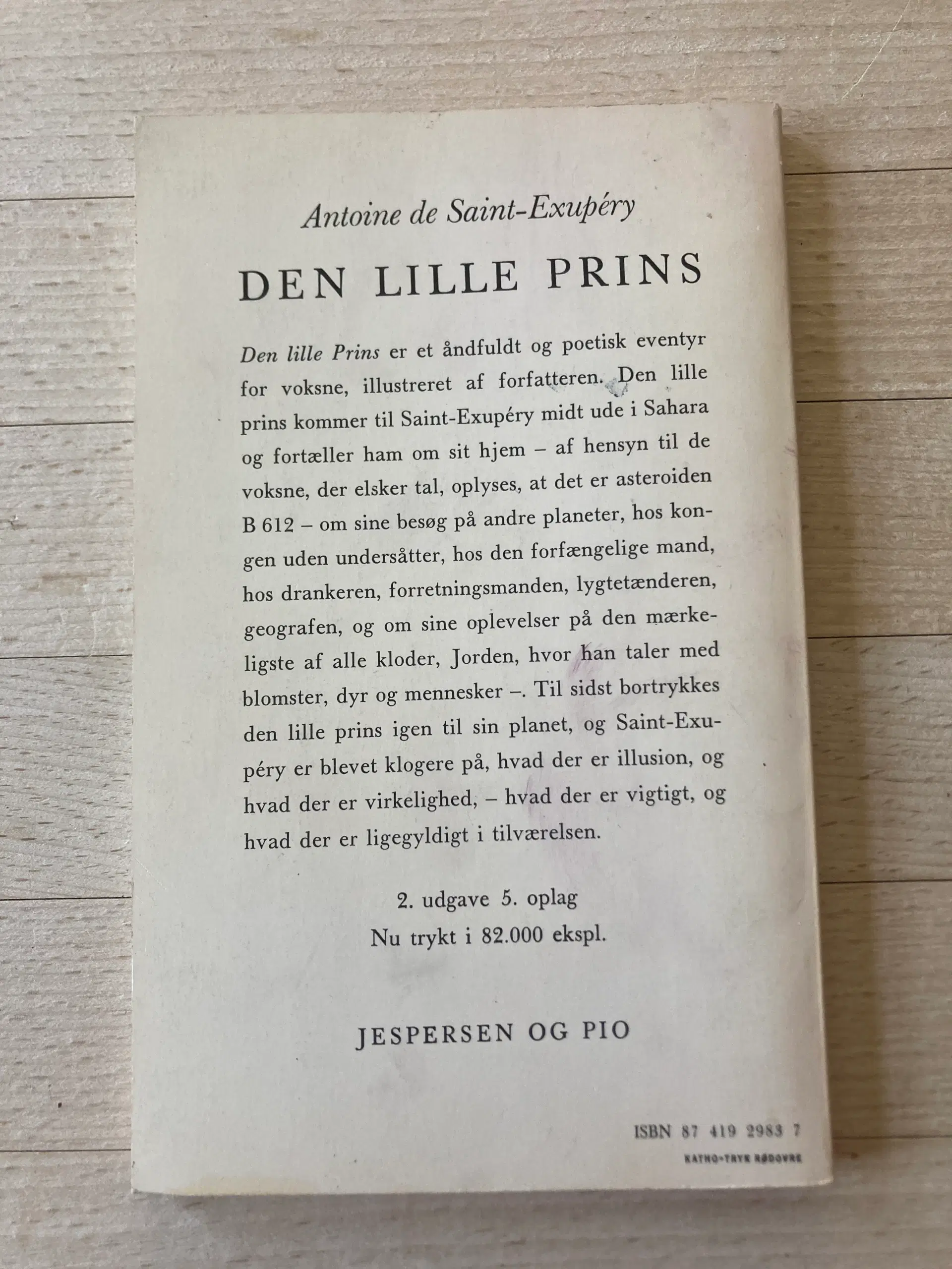 Den lille prins A de Saint-Exupéry