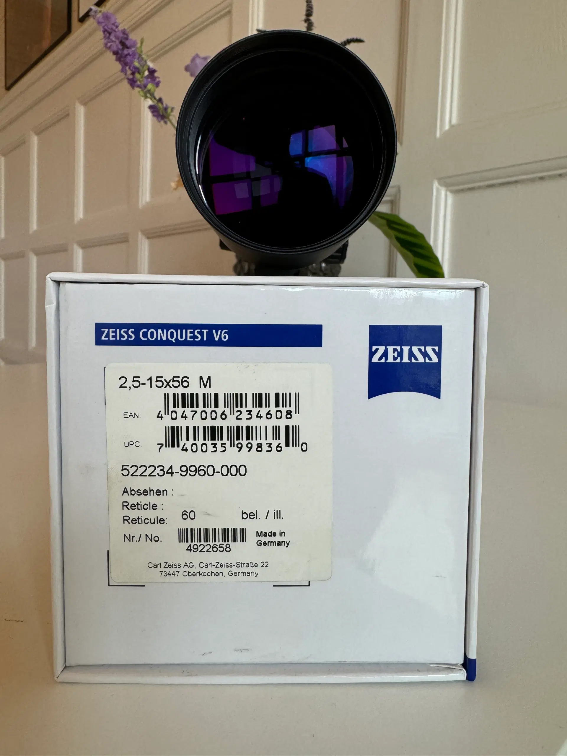 Zeiss Conquest V6 25-15x56 til skinne