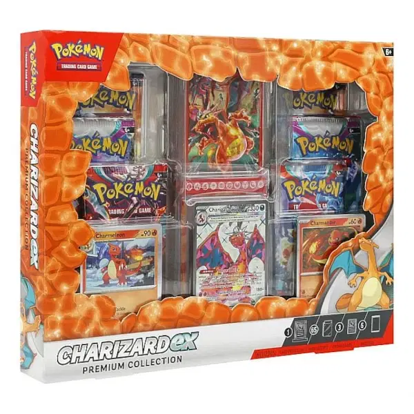 6 X Pokémon Charizard ex Premium Collection