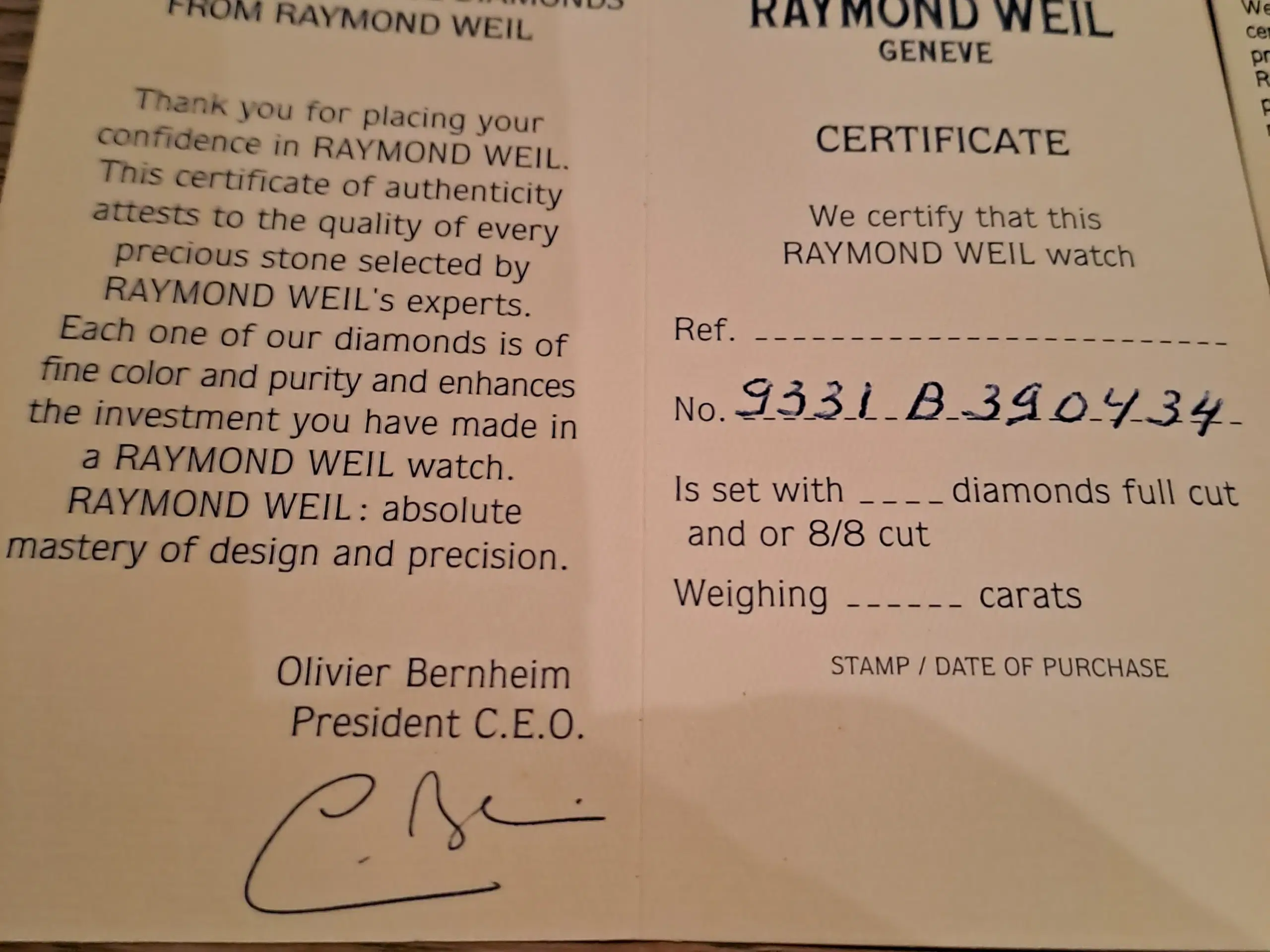 Raymond Weil Ur