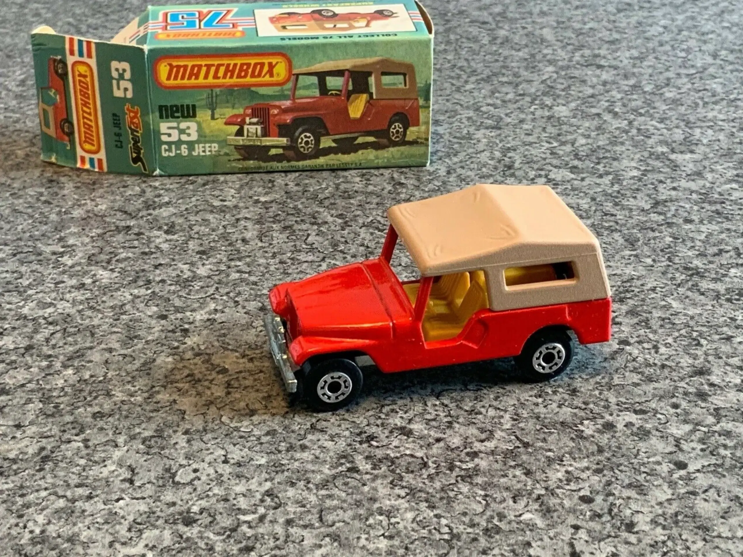 Matchbox No 53 CJ-6 Jeep scale 1:66