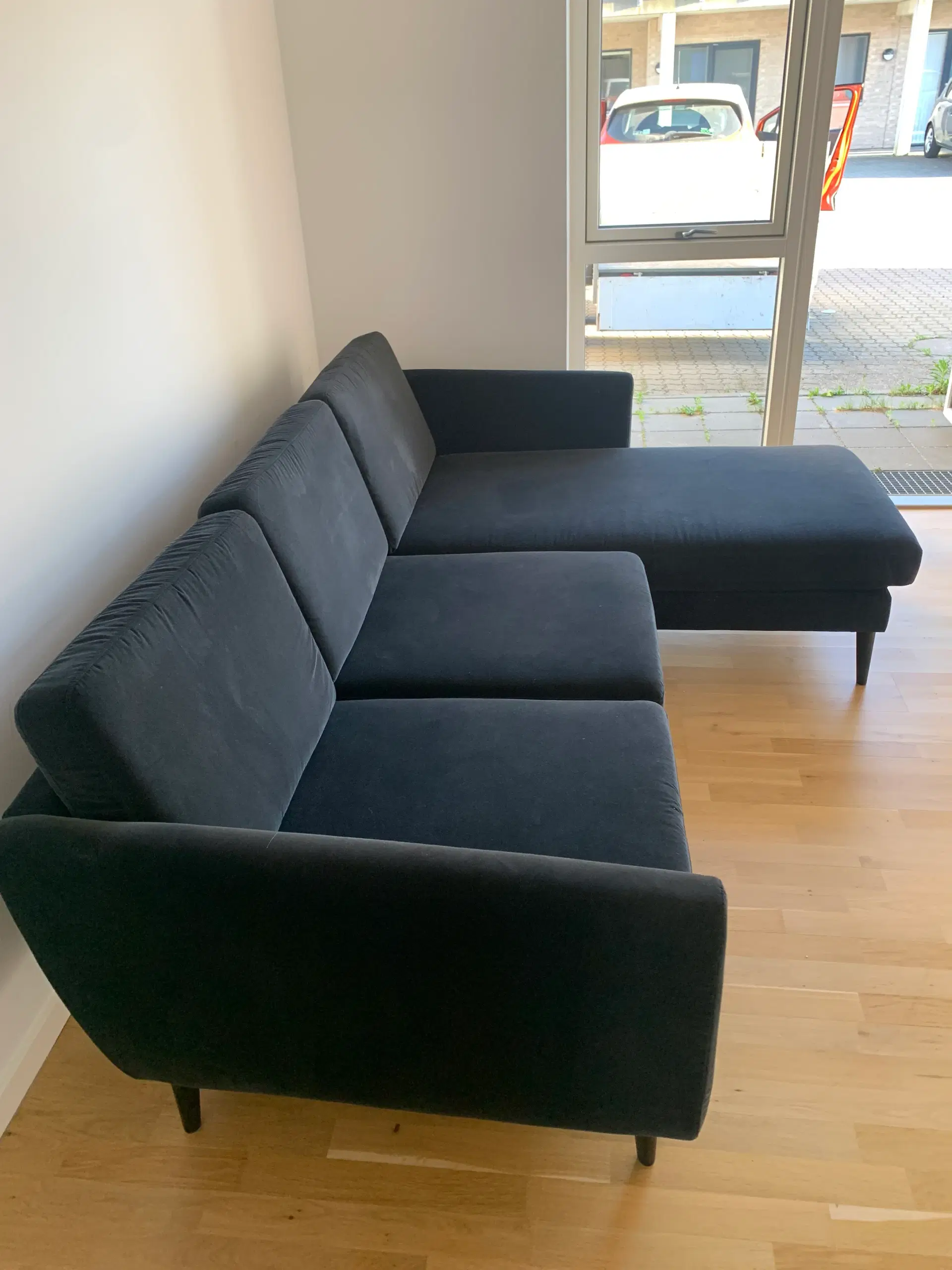 Sofa med chaiselong