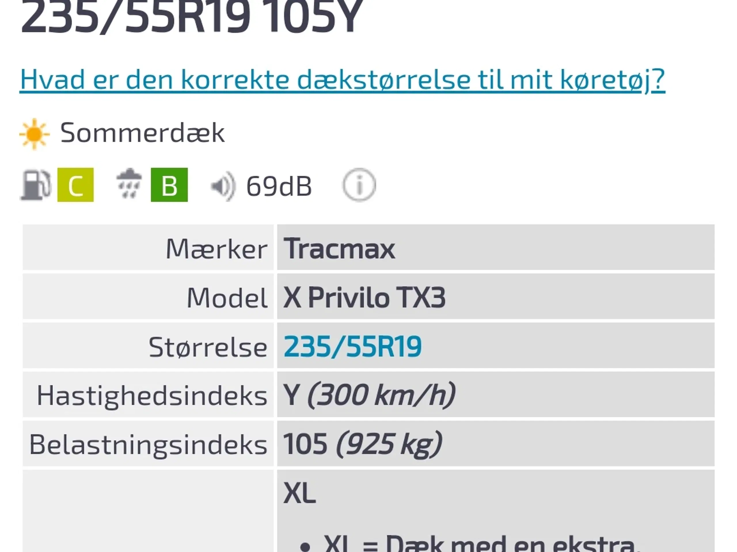 235/55r19 Tracmax X Privilo TX3 XL