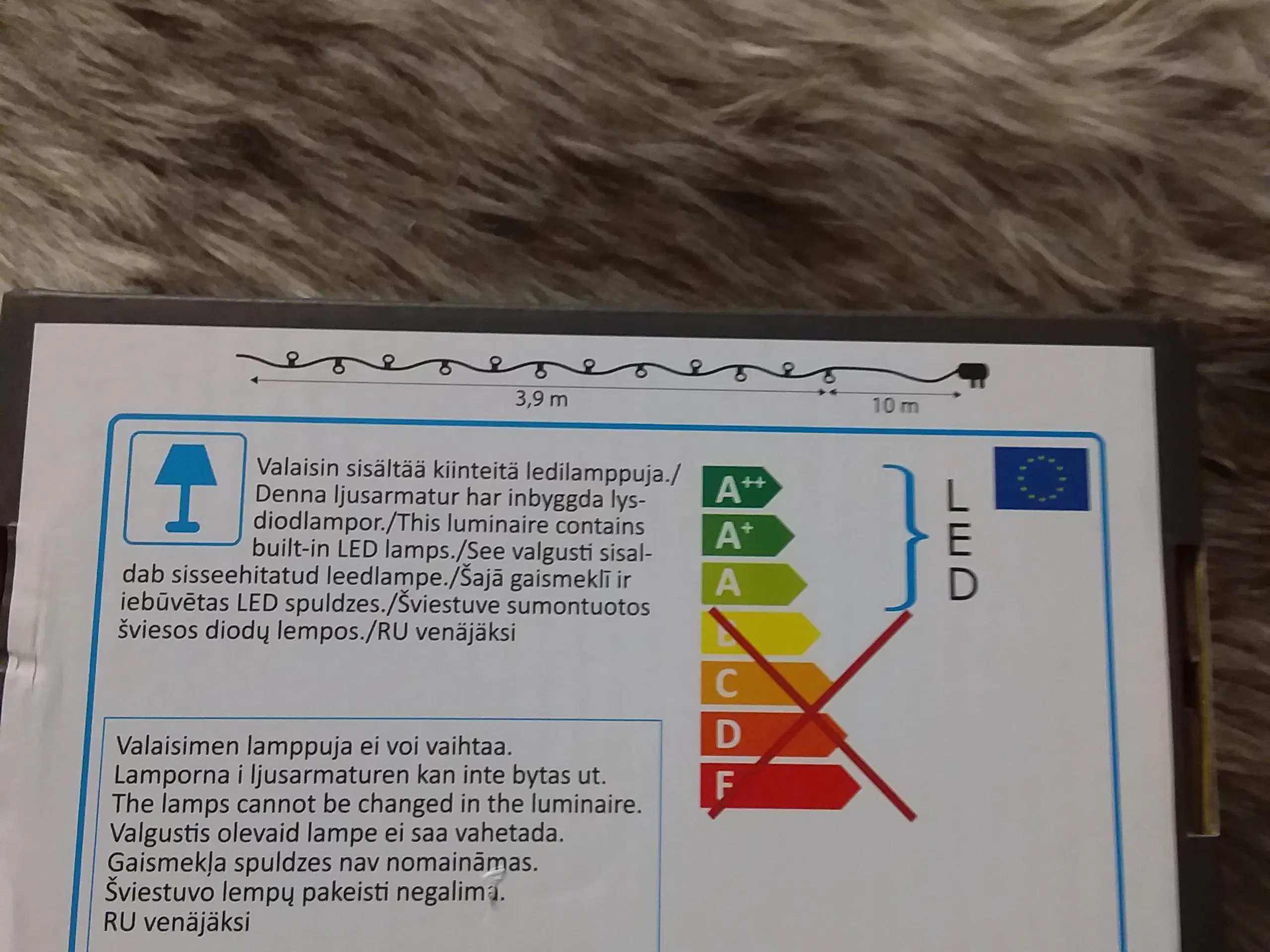 Lyskæde til lysnet