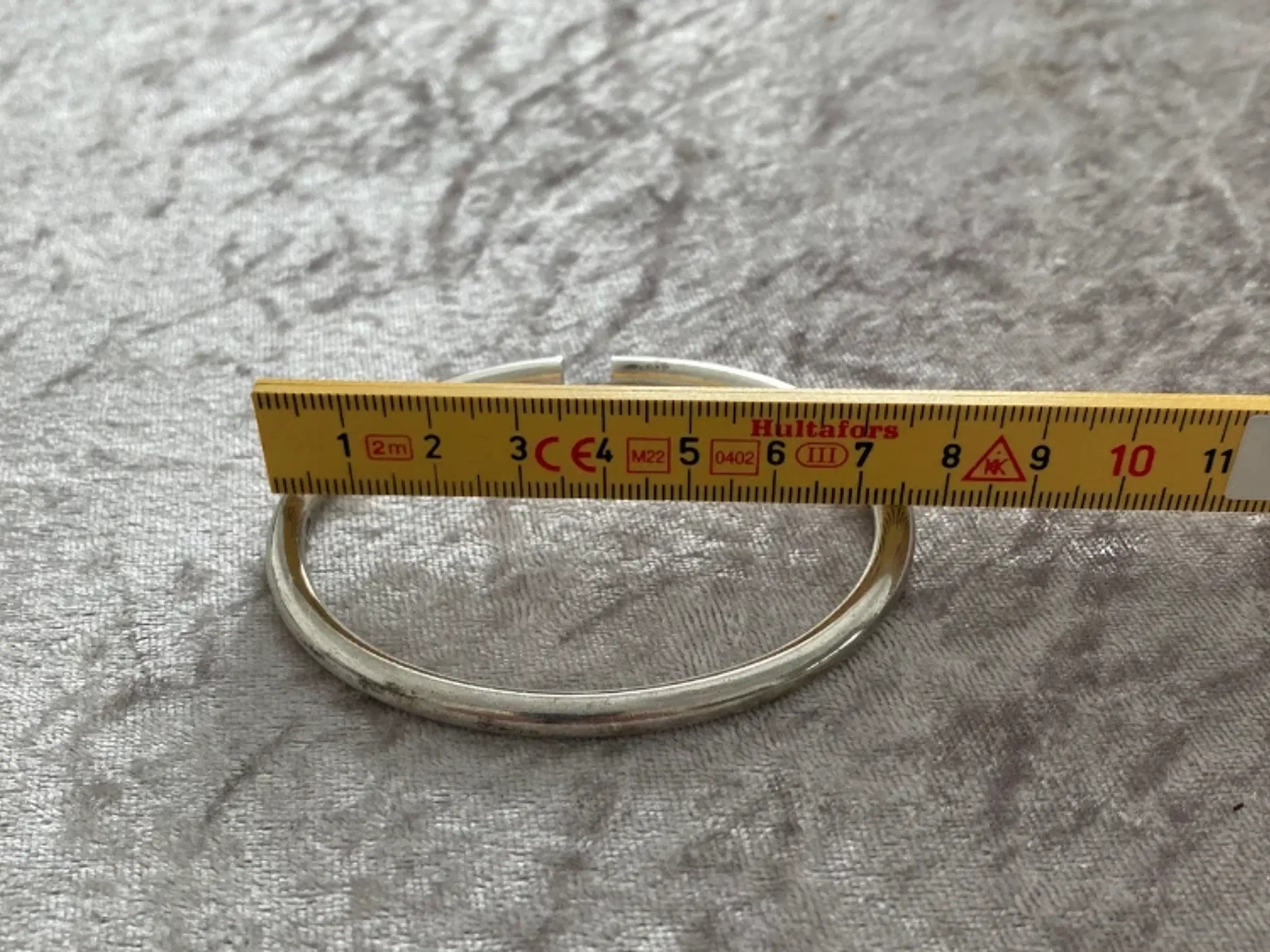 Armring massiv 925 sølv ca 39gram