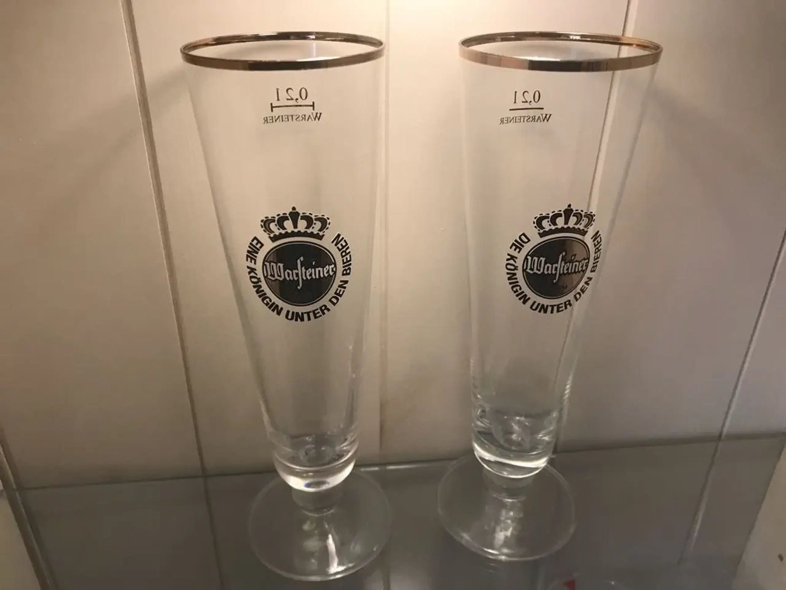 Wishkey og øl glas