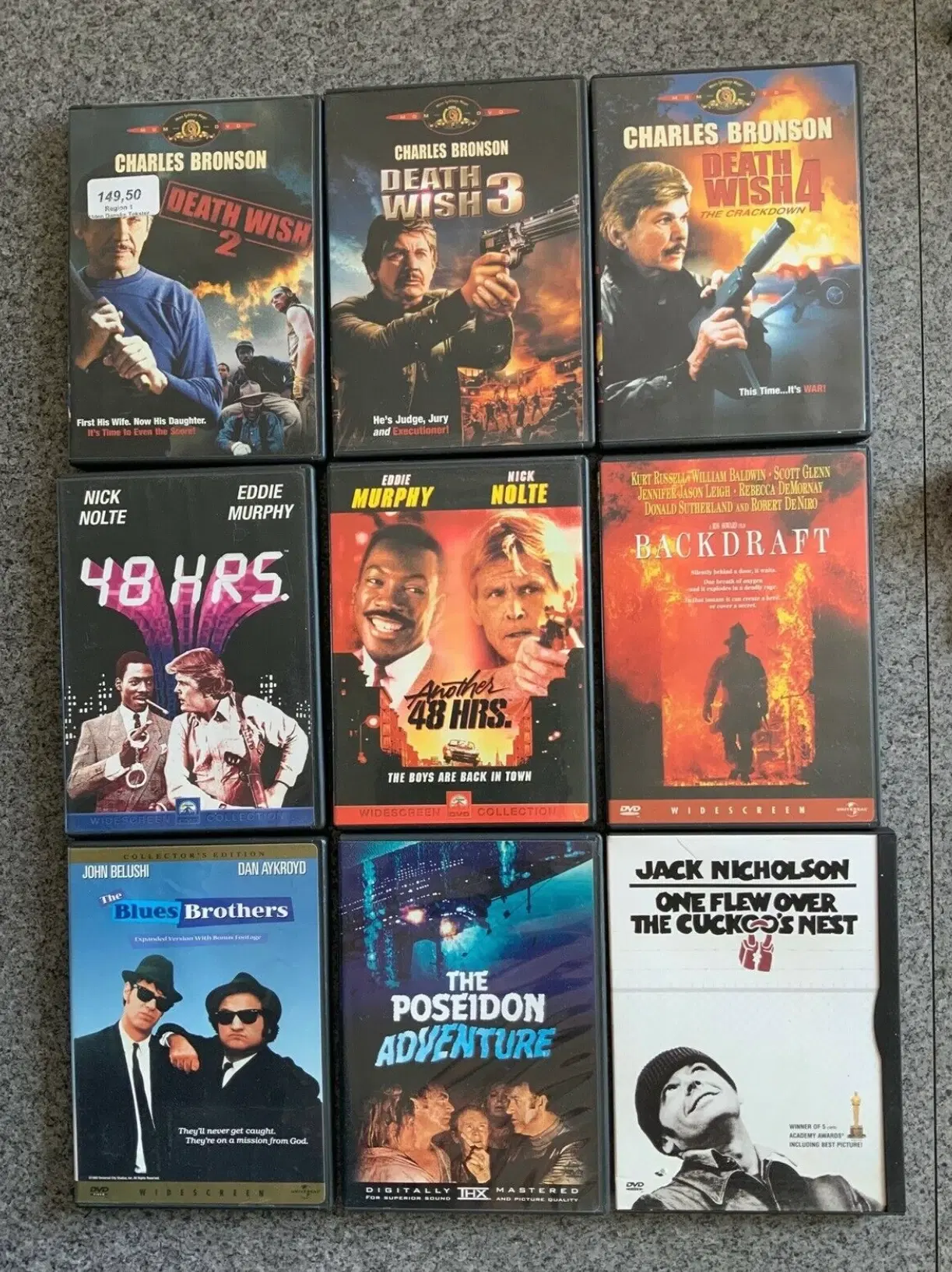 DVD: Death Wish 48hrs Blues Brothers James Bond