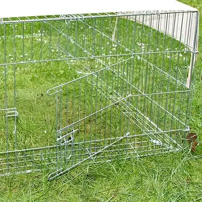 Kanin løbegård med anti-flugt i bund og top