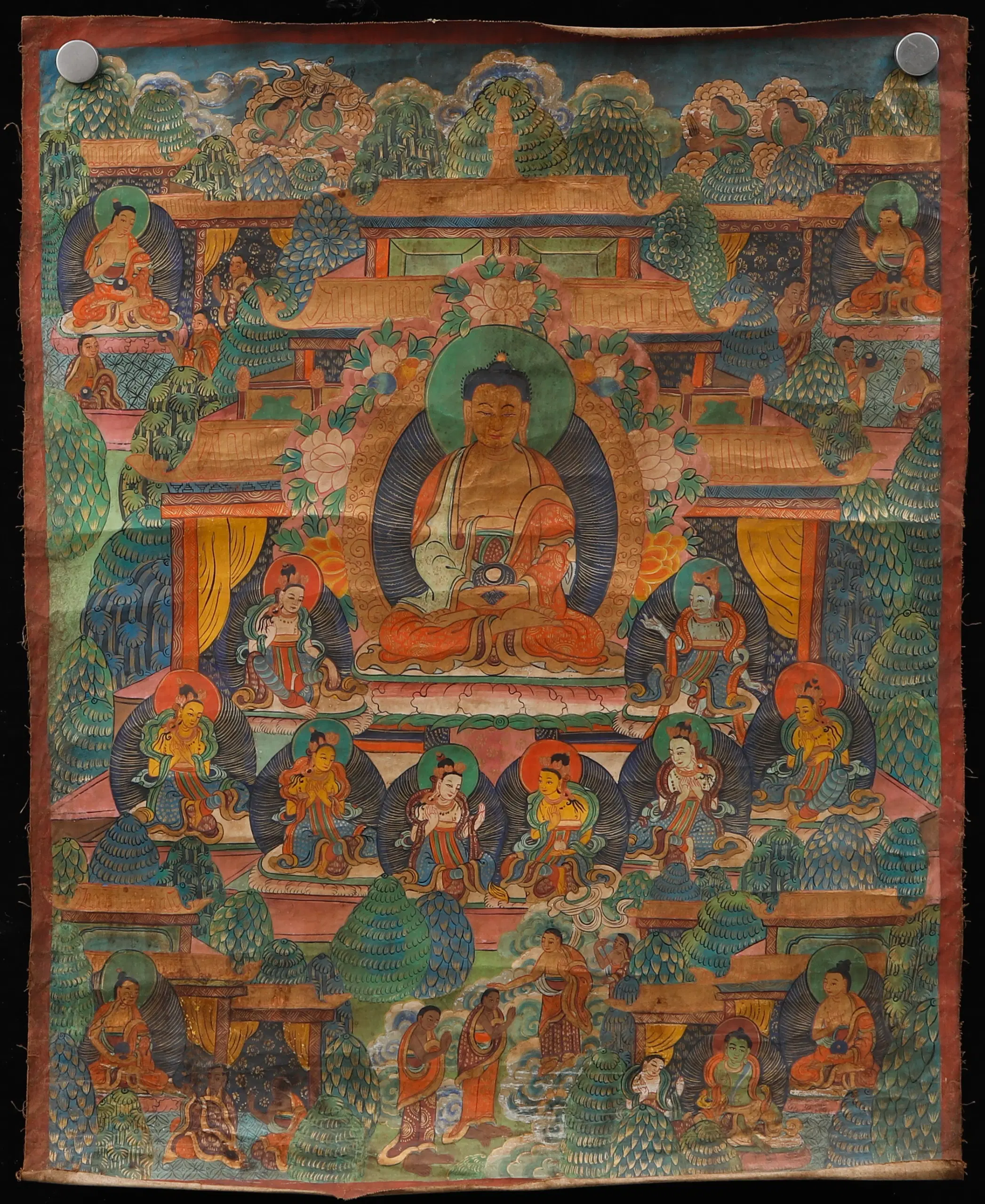 Antik Tibetansk Thangka