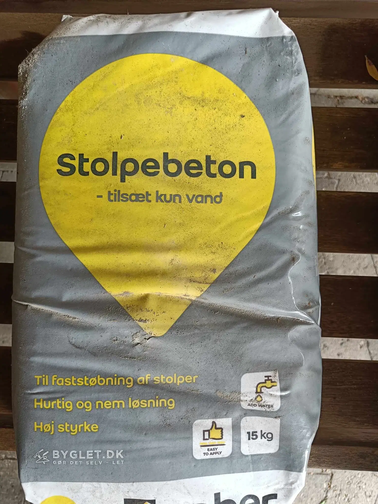 4 sække Weber Stolpebeton 15kg