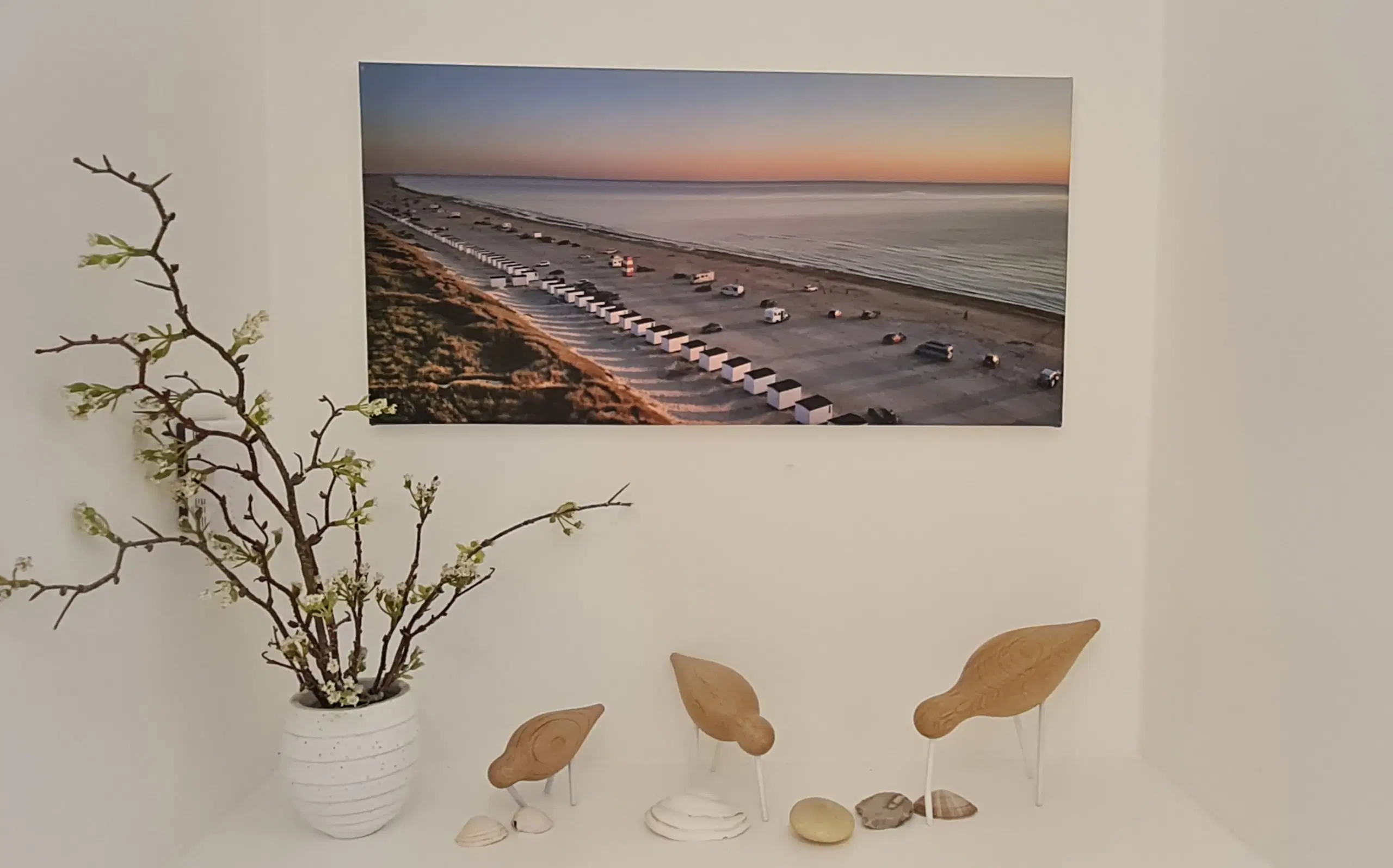 Løkken strand lærredestryk