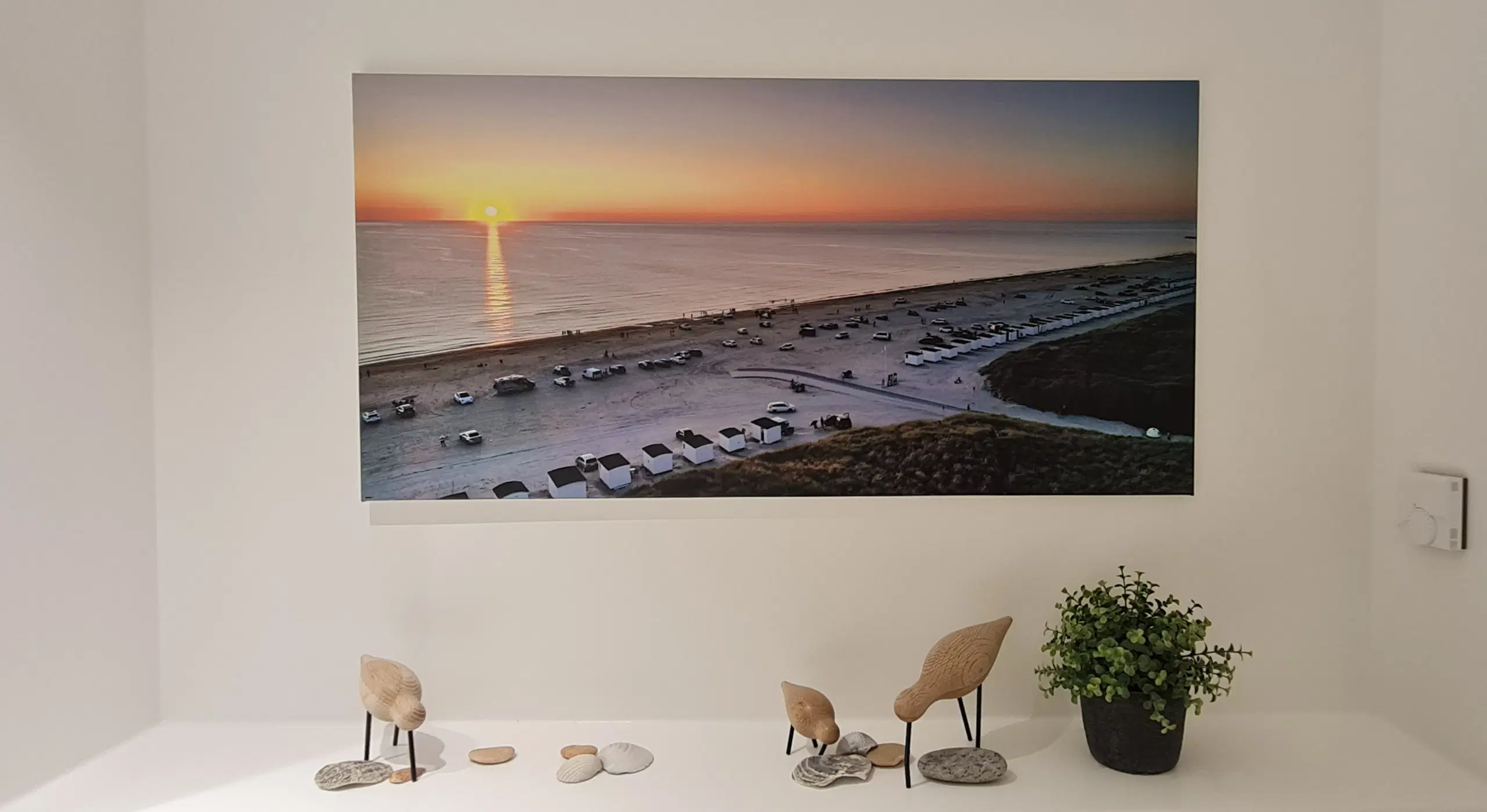 Løkken strand lærredestryk