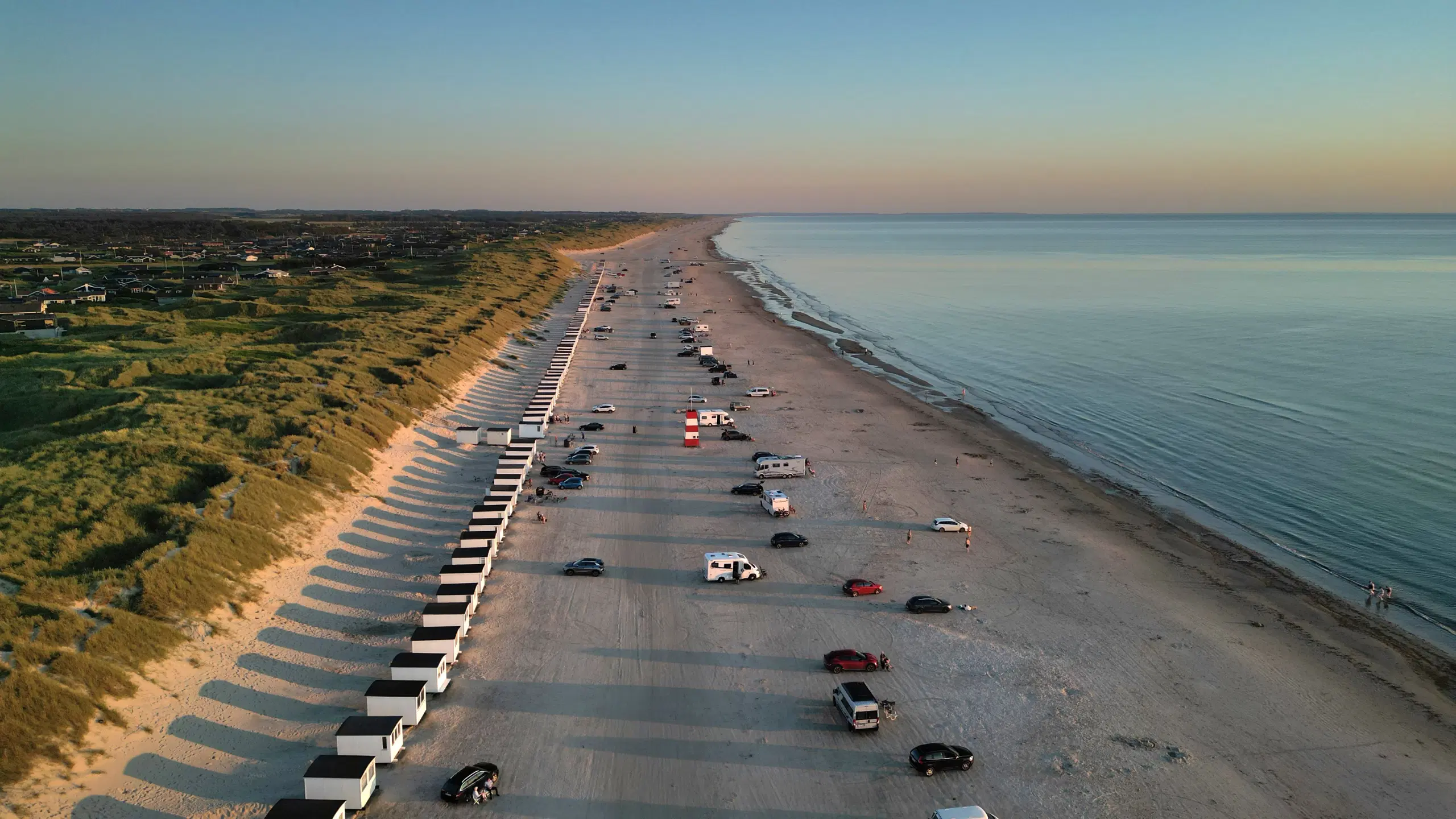 Løkken strand lærredestryk