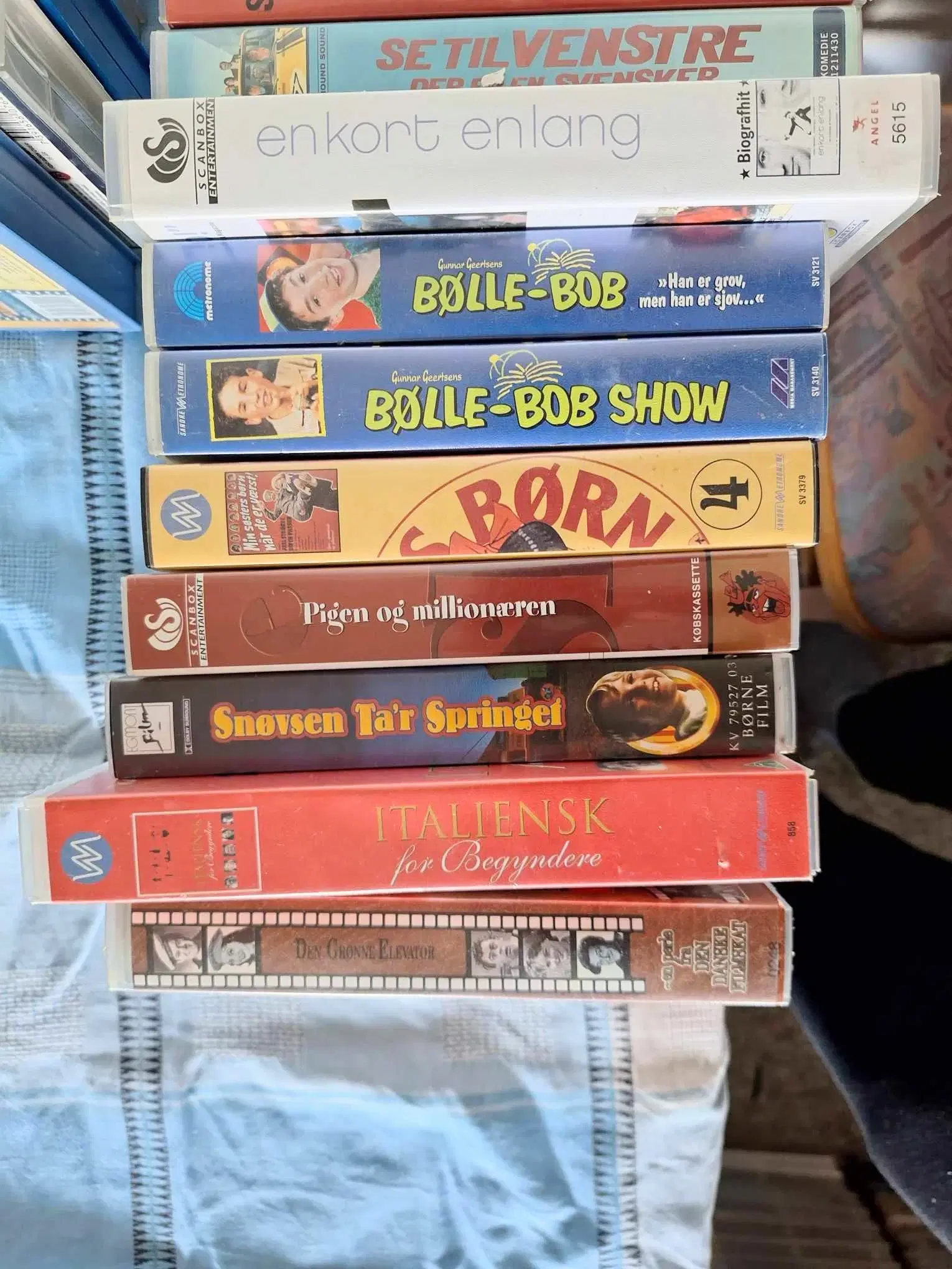 Danske vhs film Videofilm blandet original bånd