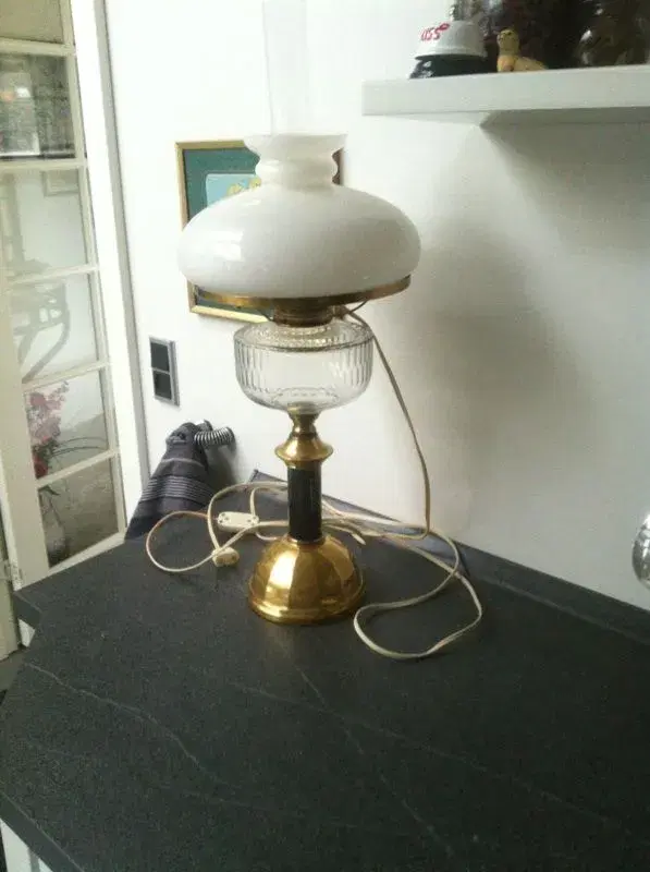 Retro Petrolium bordlampe