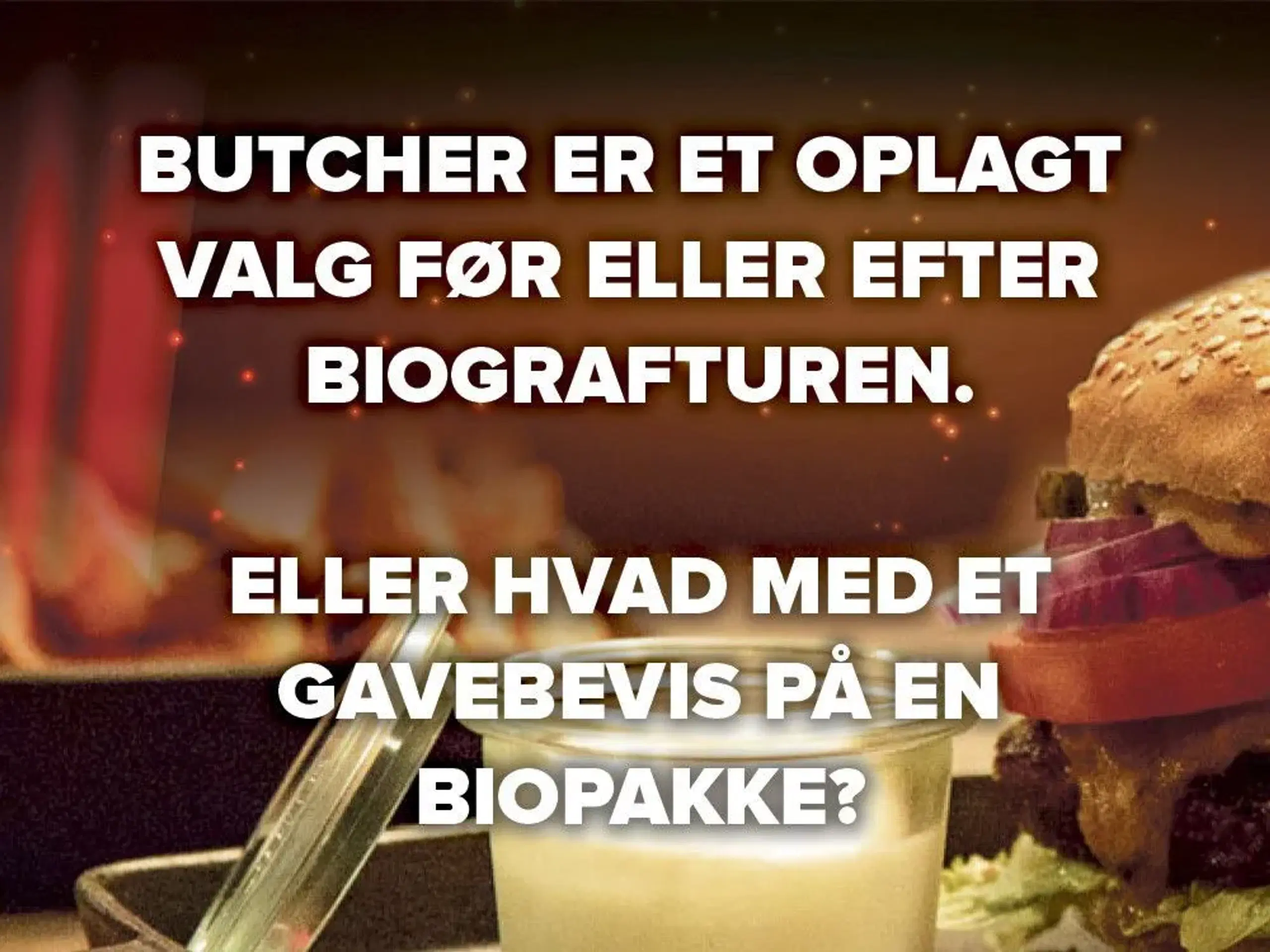 Gavekort købes Just Eat Biograf nordisk