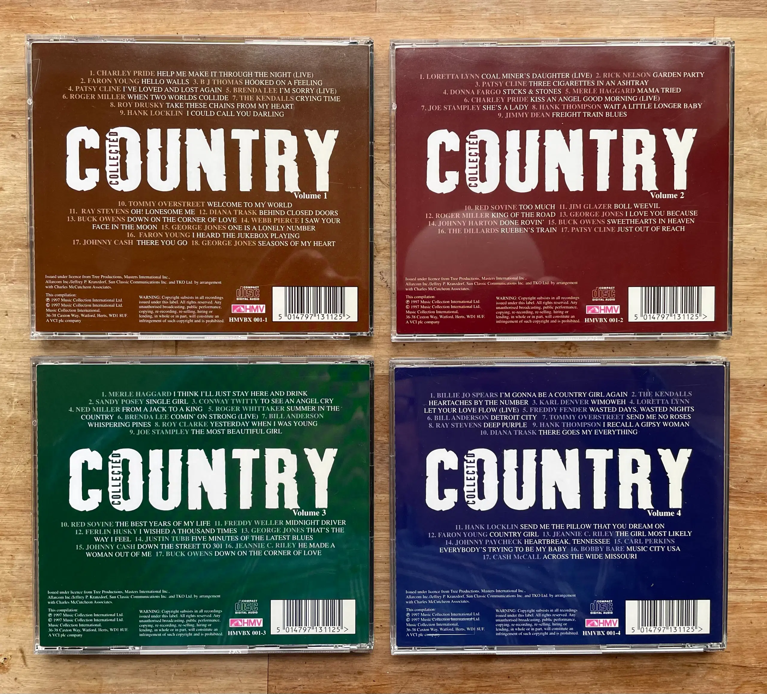 Country Collection (4 CD’er) Box !