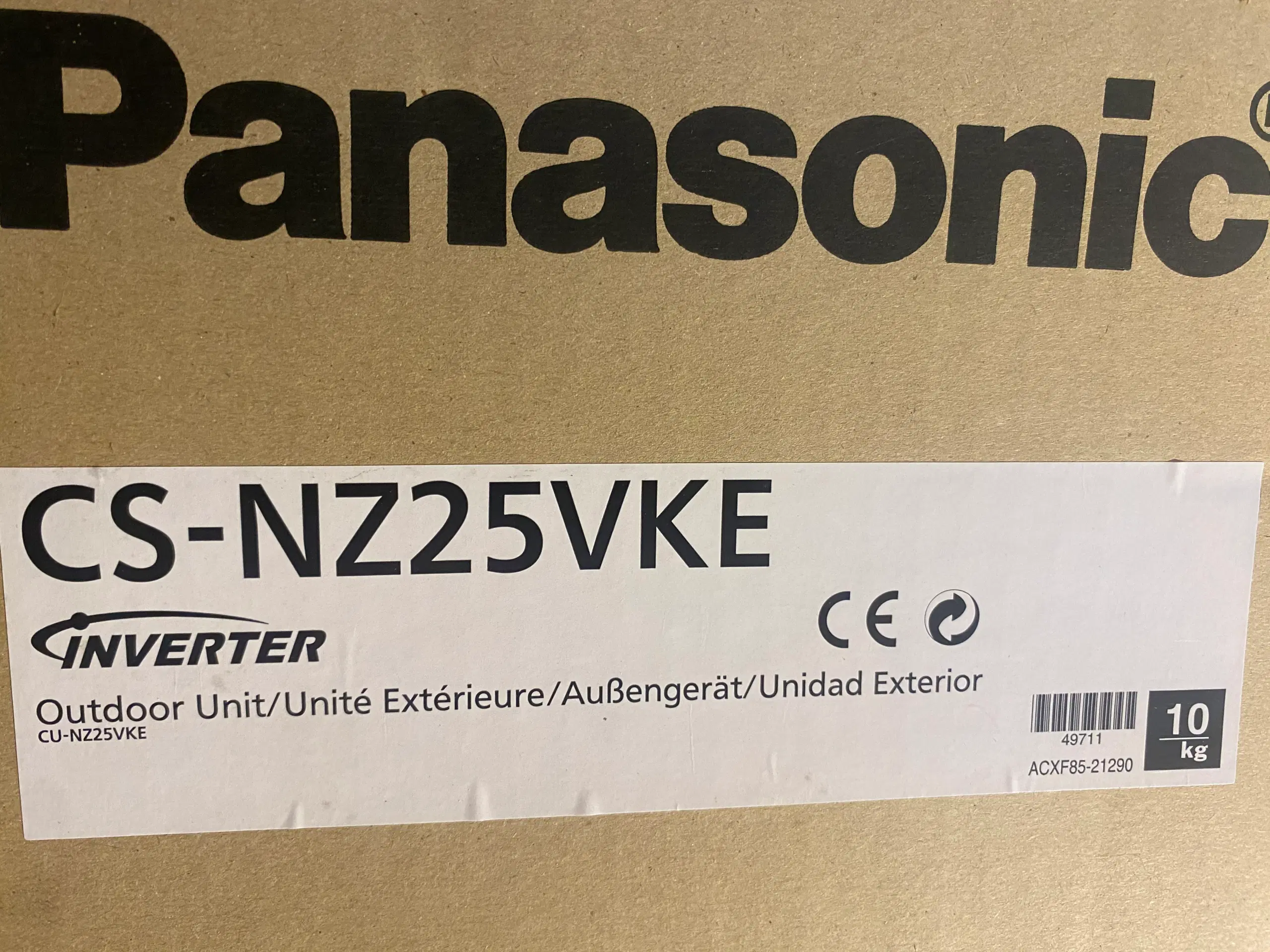 Panasonic Varmepumpe luft luft