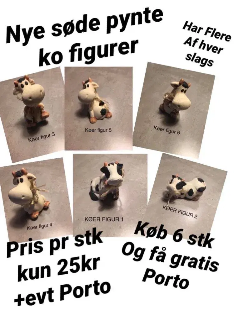 Nye pyntefigurer med køer