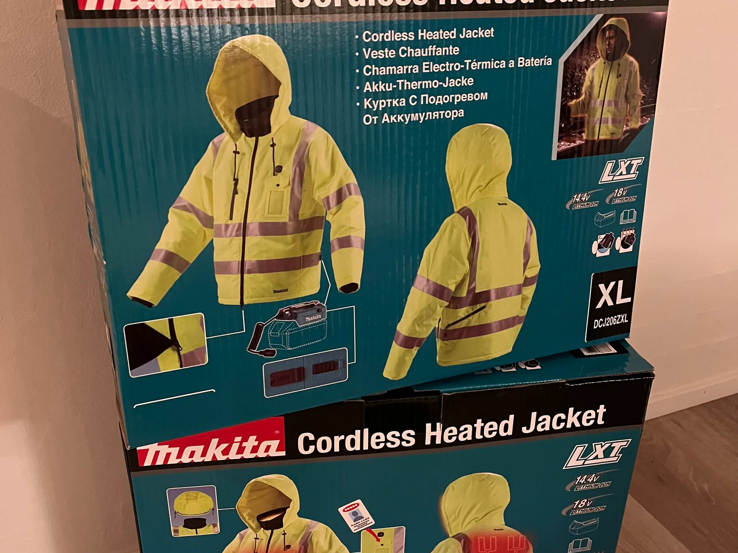 Arbejdsjakke makita med varme