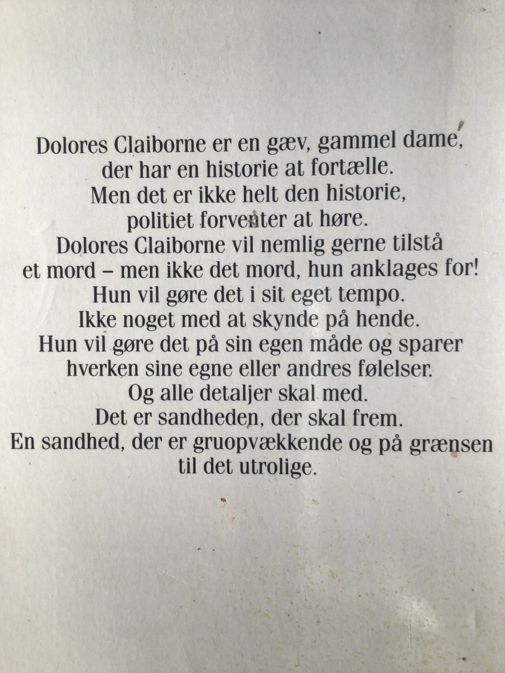 Stephen King : Dolores Claiborne