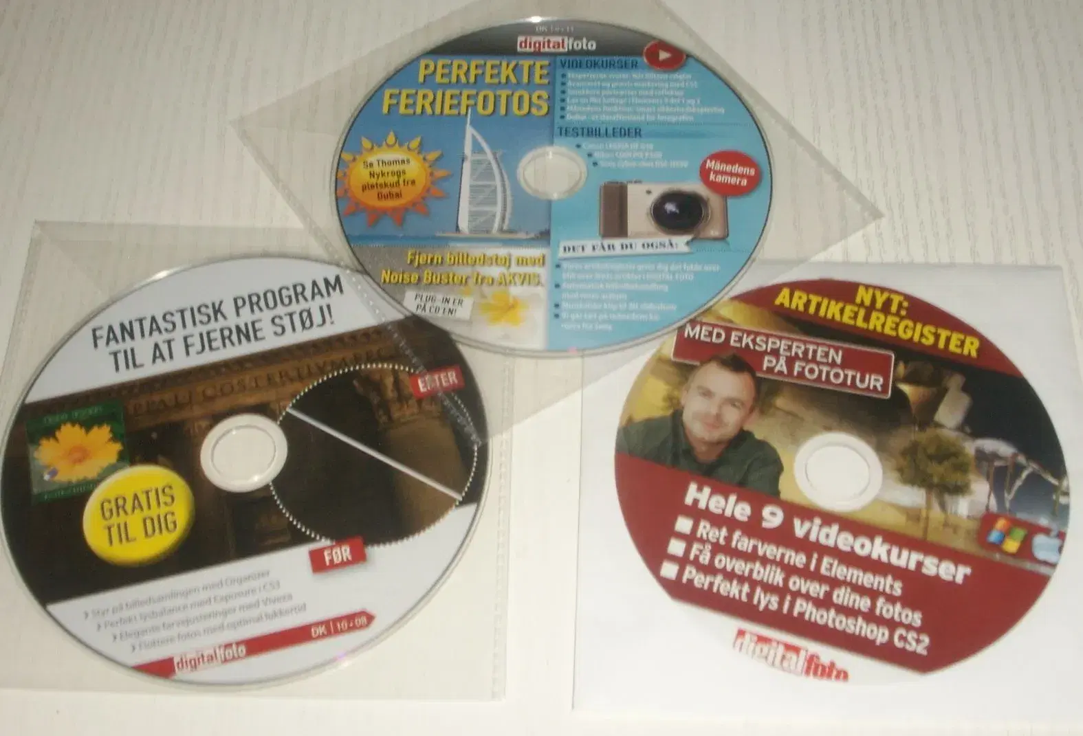 CD`er med programmer og spil